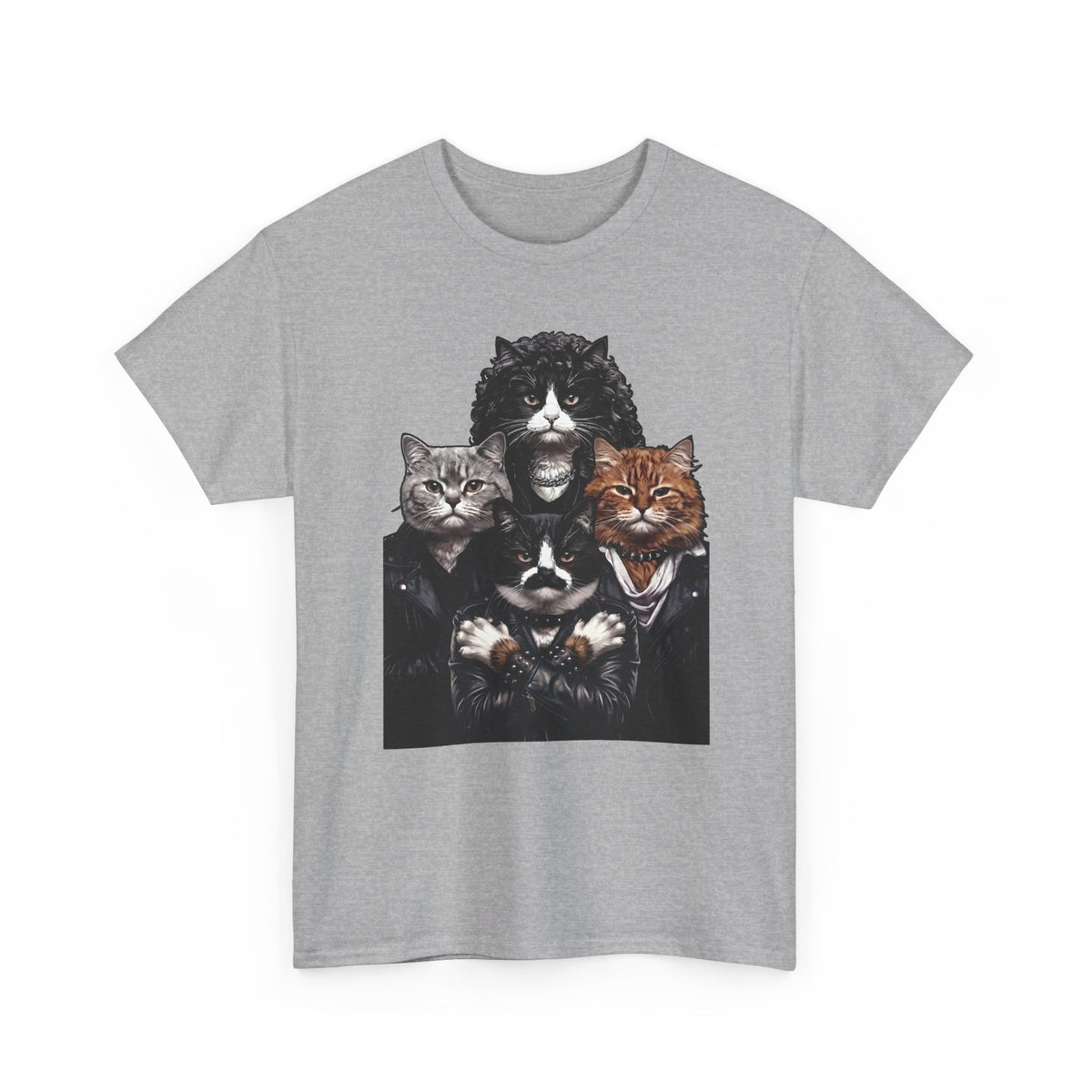 Bohemian Catsody T-Shirt — Retro 80s Hard Rock Feline Band Parody