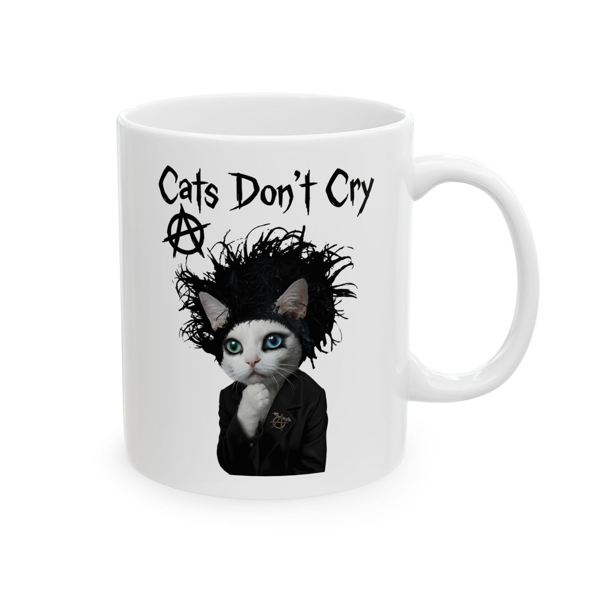 Cats Don't Cry Ceramic Mug — Funny Cat Lover Mug