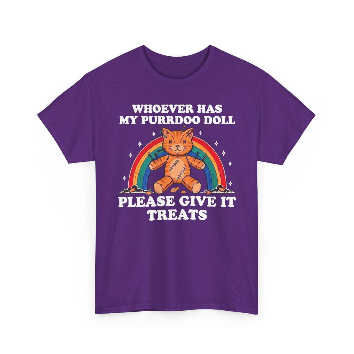 Whoever Has My Purrdoo Doll Please Give It Treats Shirt — Funny Cat Voodoo T-Shirt