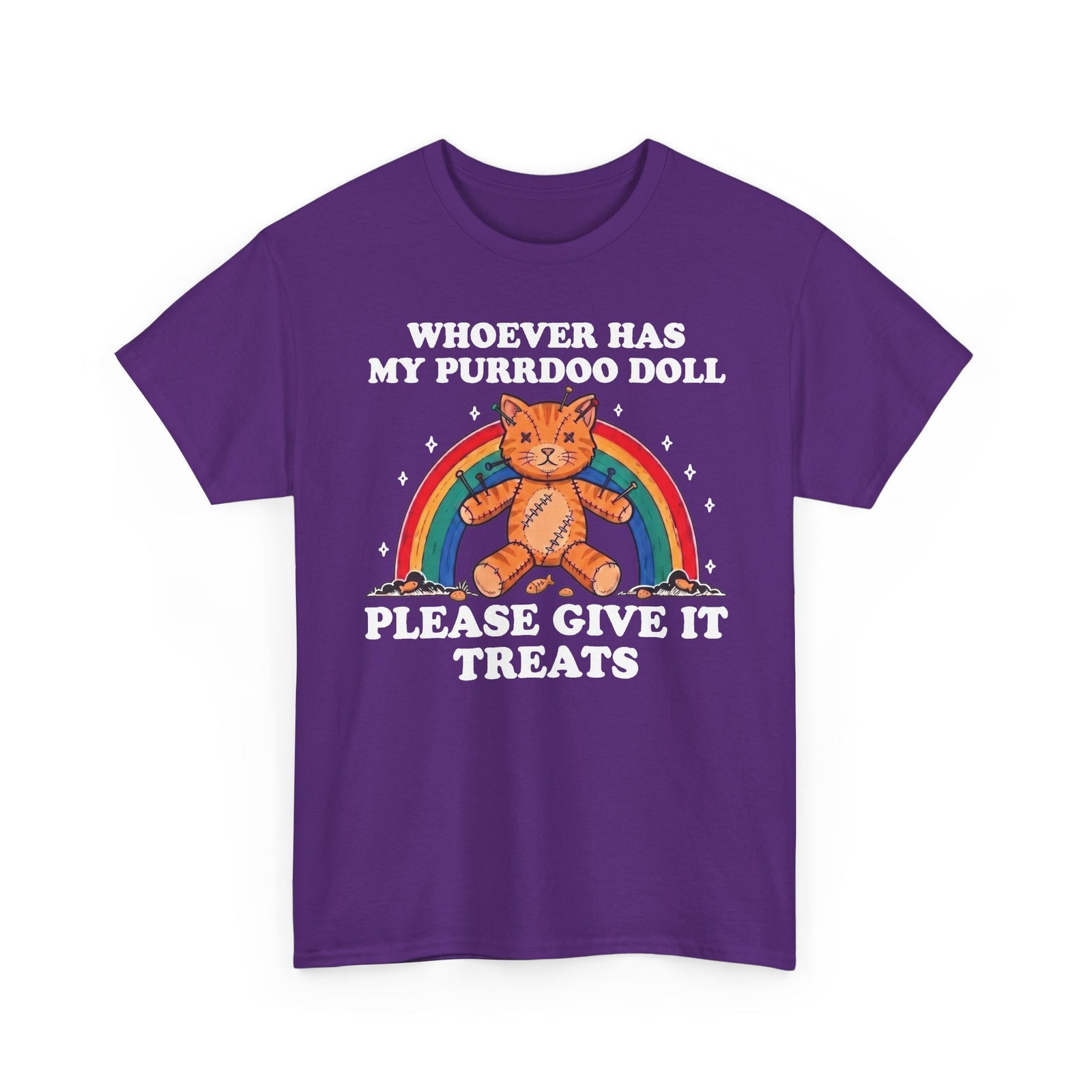 Whoever Has My Purrdoo Doll Please Give It Treats Shirt — Funny Cat Voodoo T-Shirt
