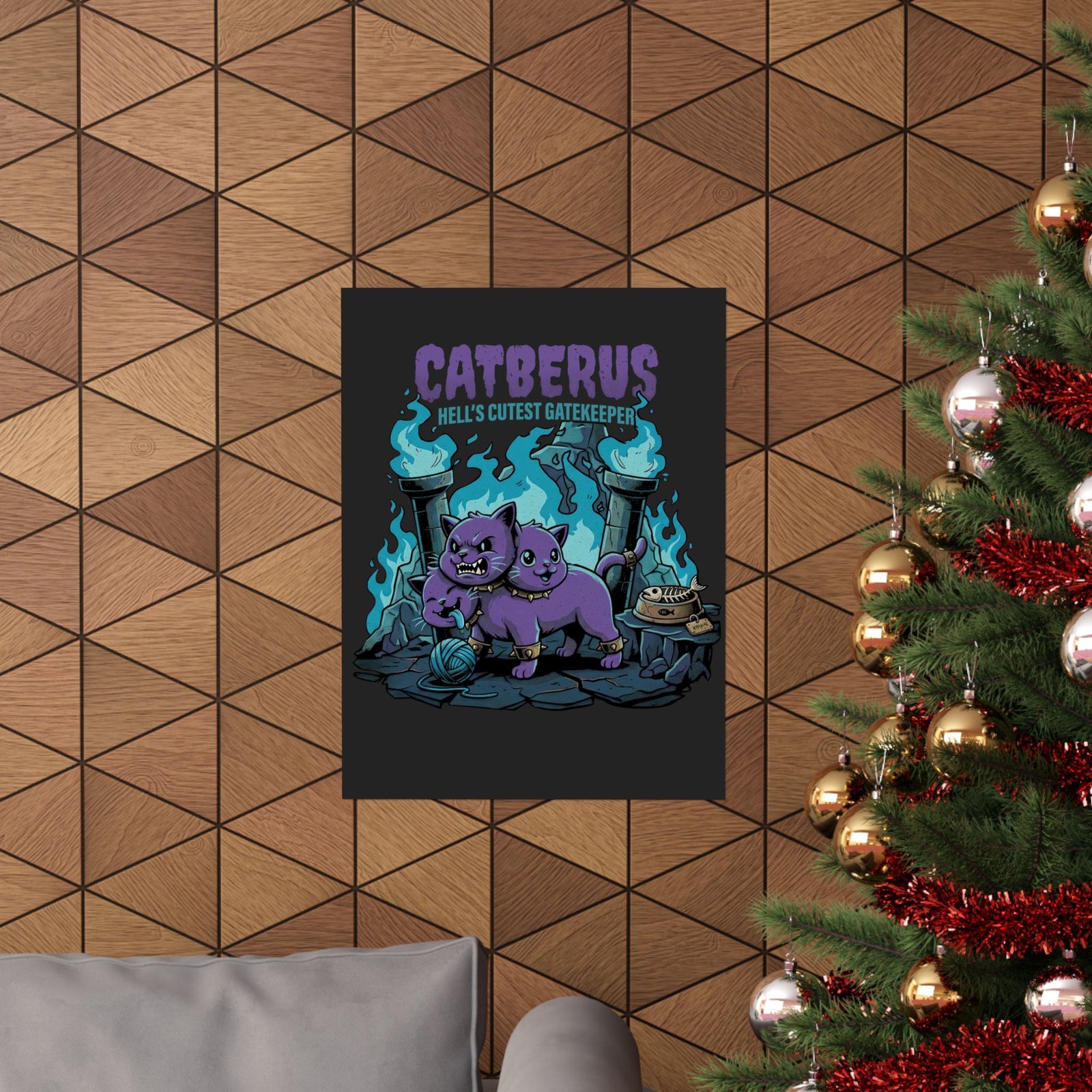 Catberus Spooky Cat Poster