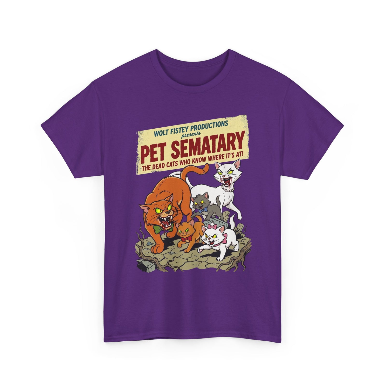 Retro Horror Cat T-Shirt