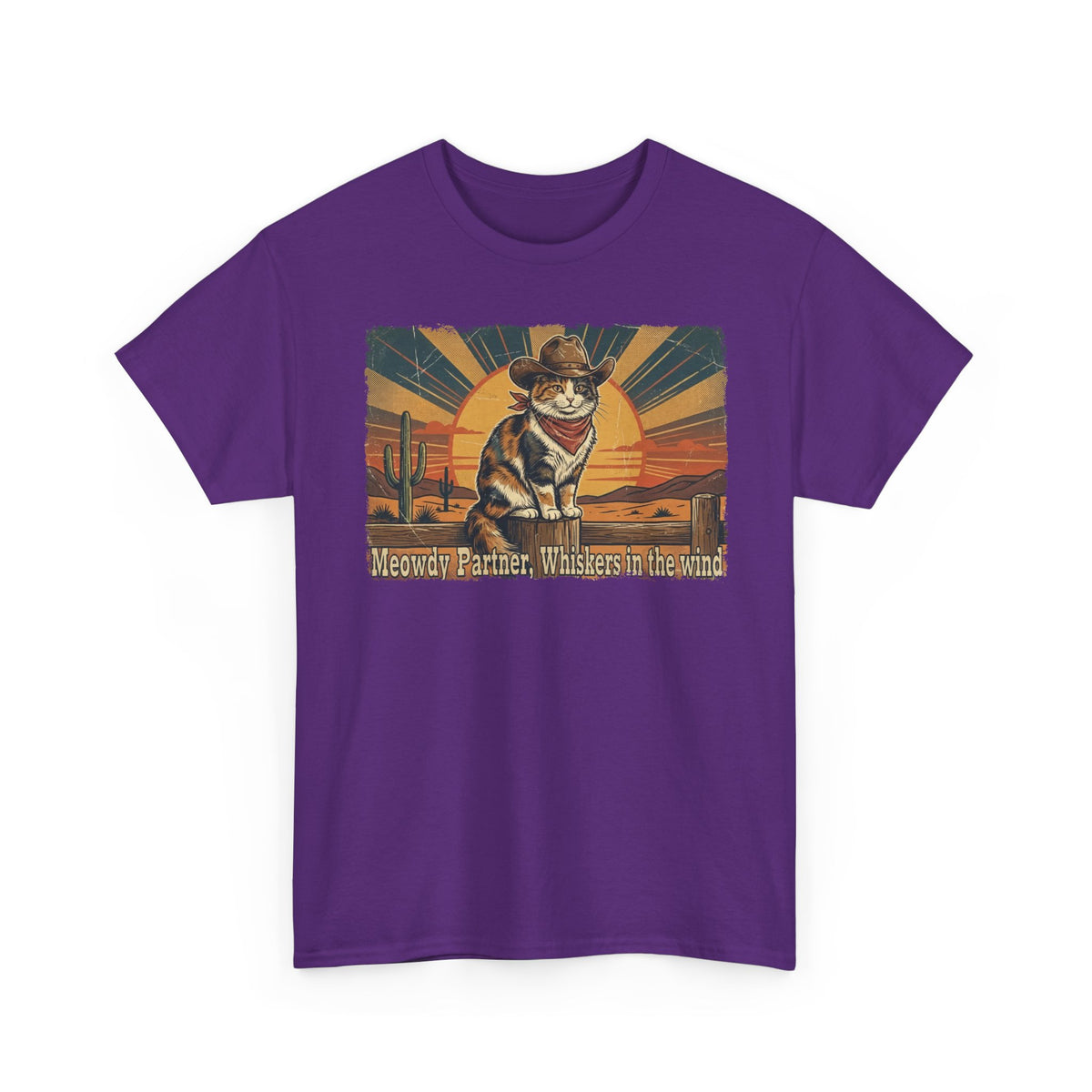 Meowdy Partner T-Shirt — Cute Cat Cowboy Graphic Tee