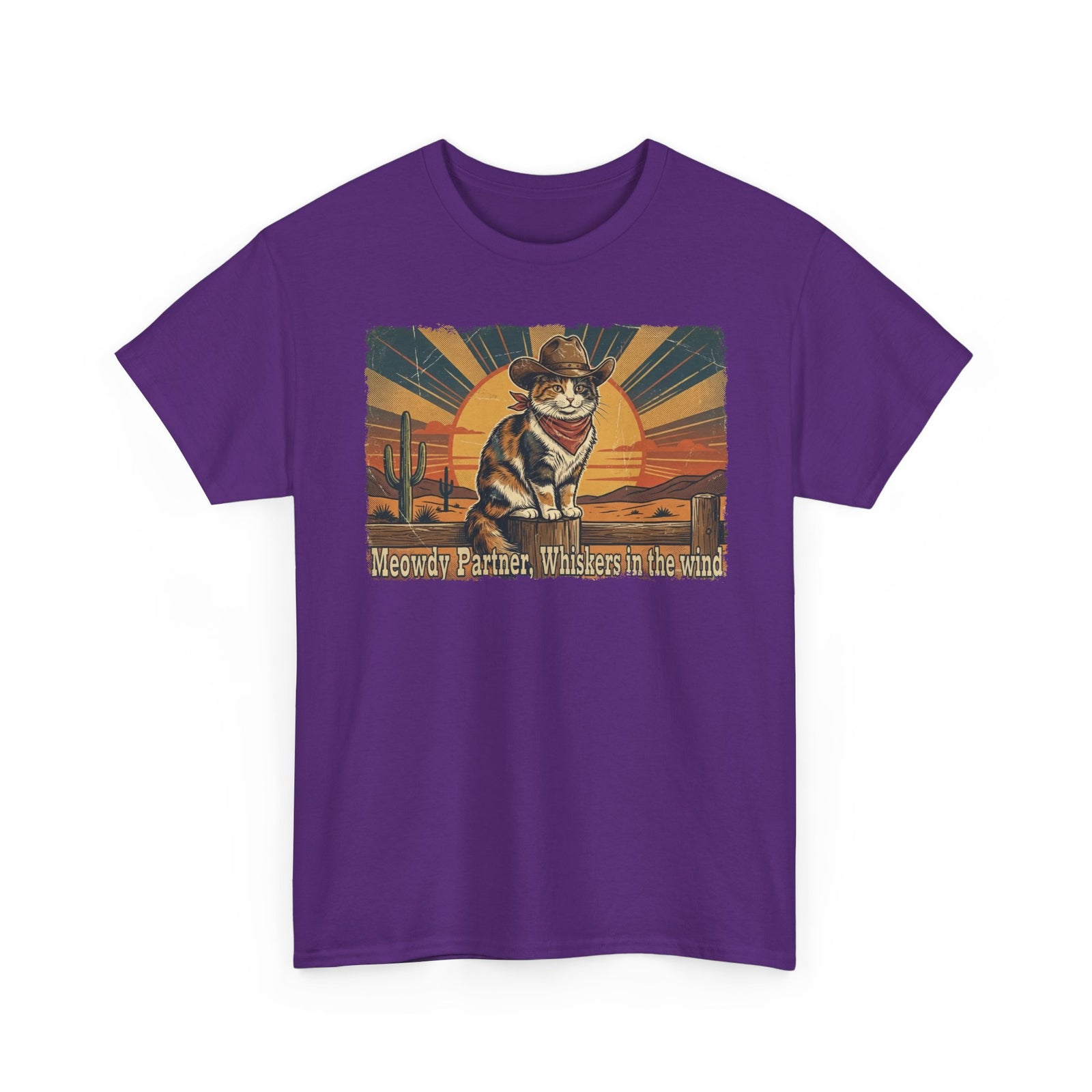 Meowdy Partner T-Shirt — Cute Cat Cowboy Graphic Tee