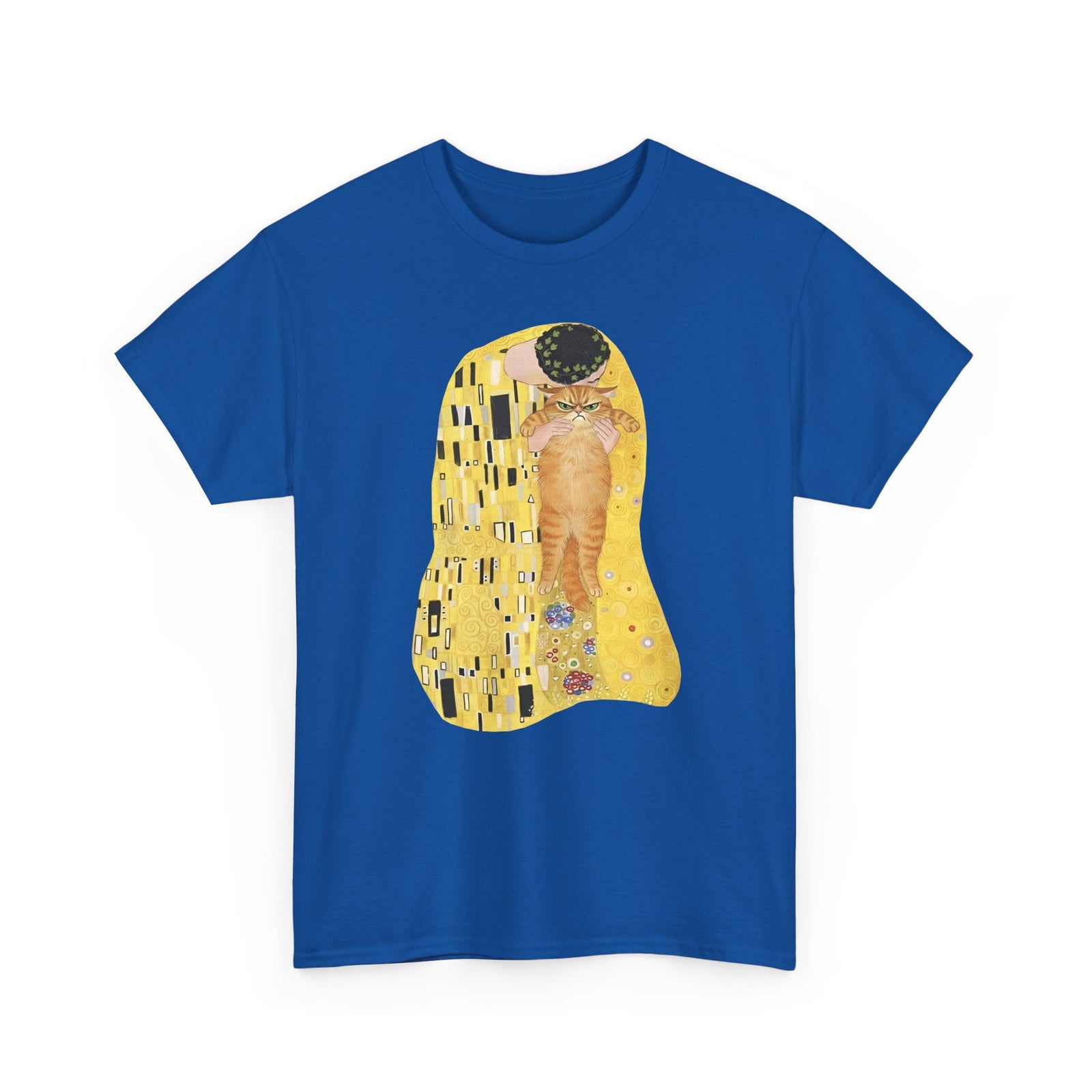 Cat & The Kiss T-Shirt — Romantic Cat Illustration Tee