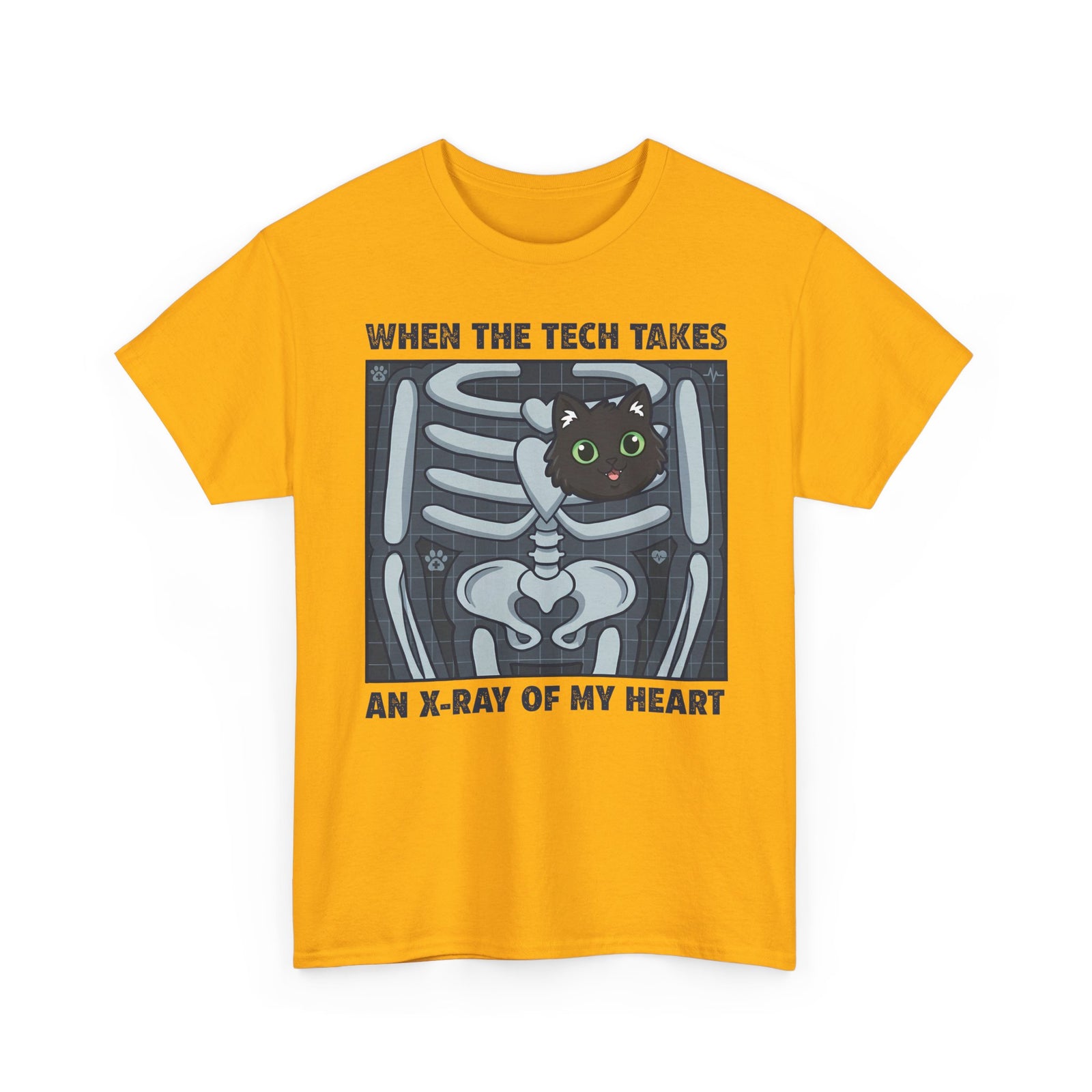 MY HEART IS 100% CAT T-Shirt — Cat Lover Tee