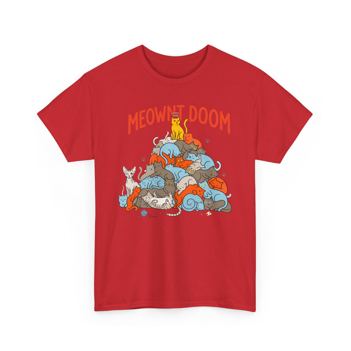 Meownt Doom T-Shirt — Funny Cat 'meownt doom' Graphic Tee