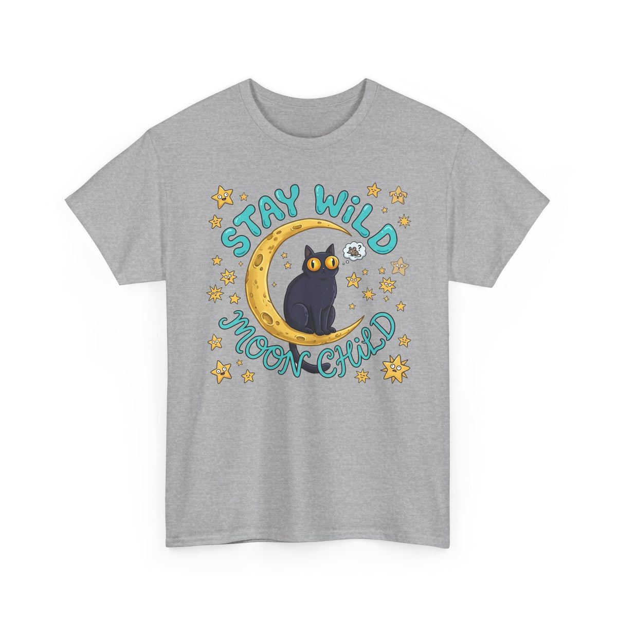 Cat 'Stay Wild Moon Child' T-Shirt