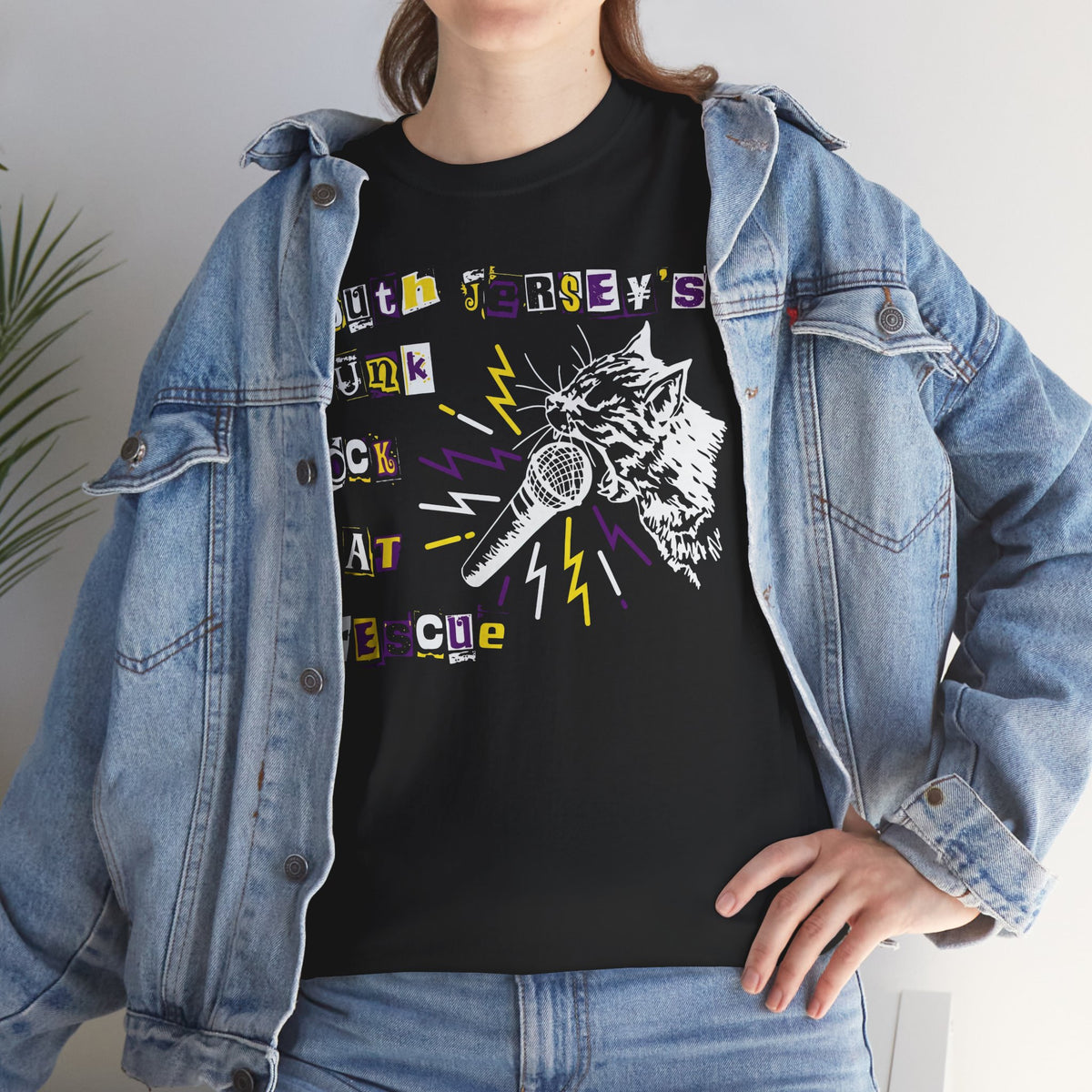 Punk Rock Cat Tee Graphic Band Shirt