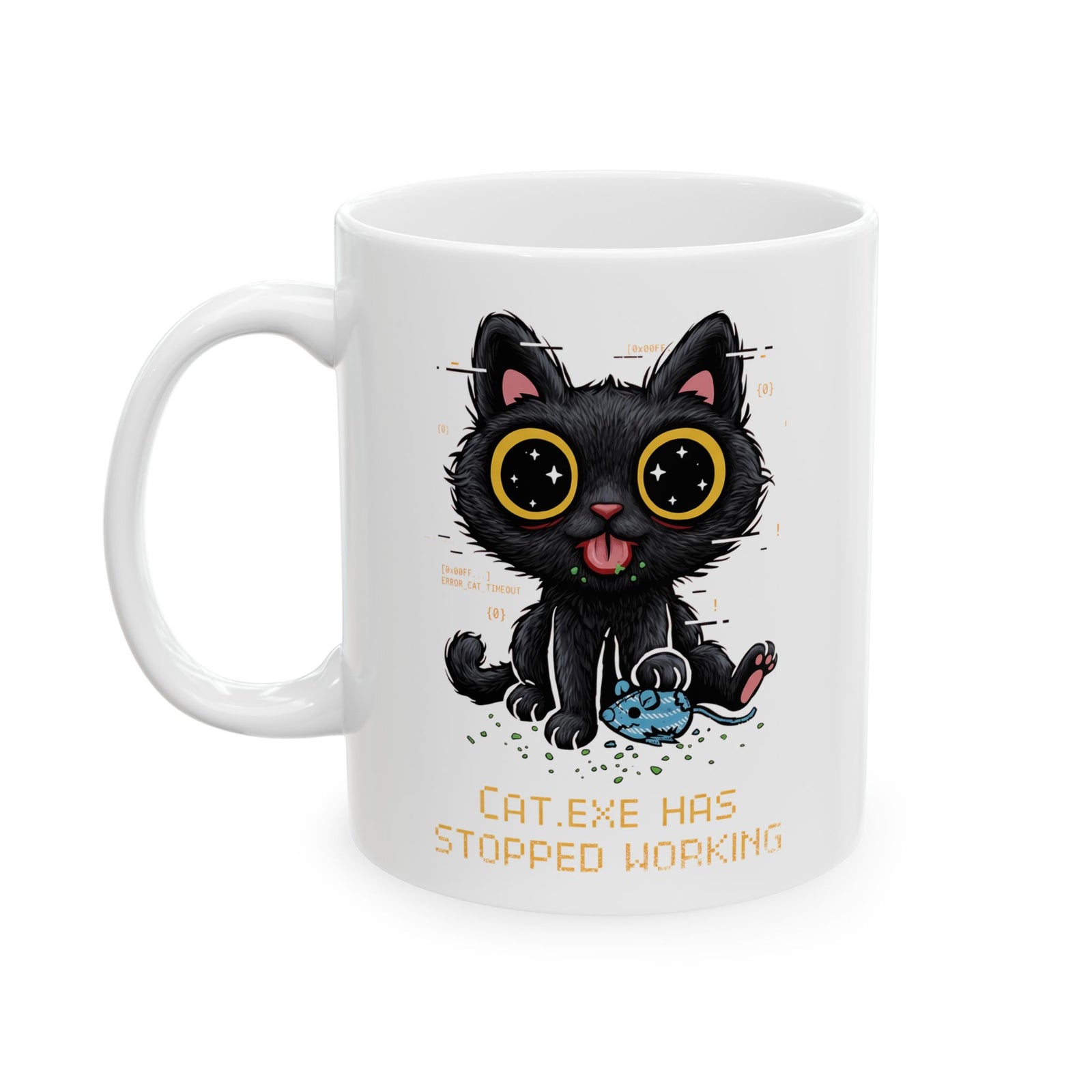 CAT.EXE Has Stopped Working Ceramic Mug