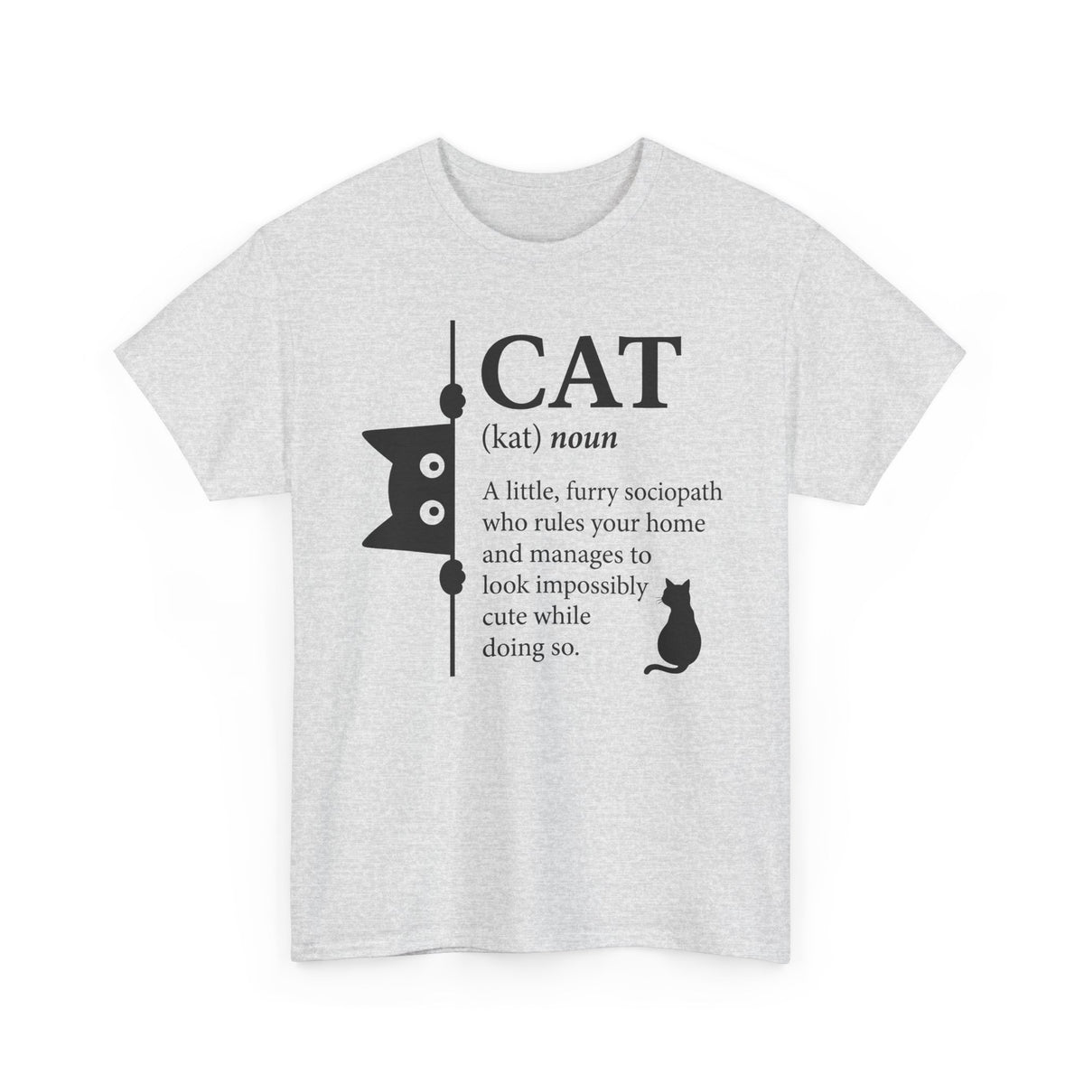 Cat (kat) Definition T-Shirt — Funny Cat Lover Tee