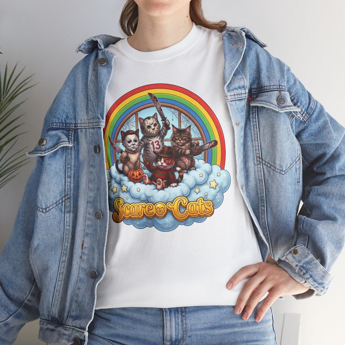 Scare Cats T-Shirt — Horror Movie Slashers Care Bears Parody Tee