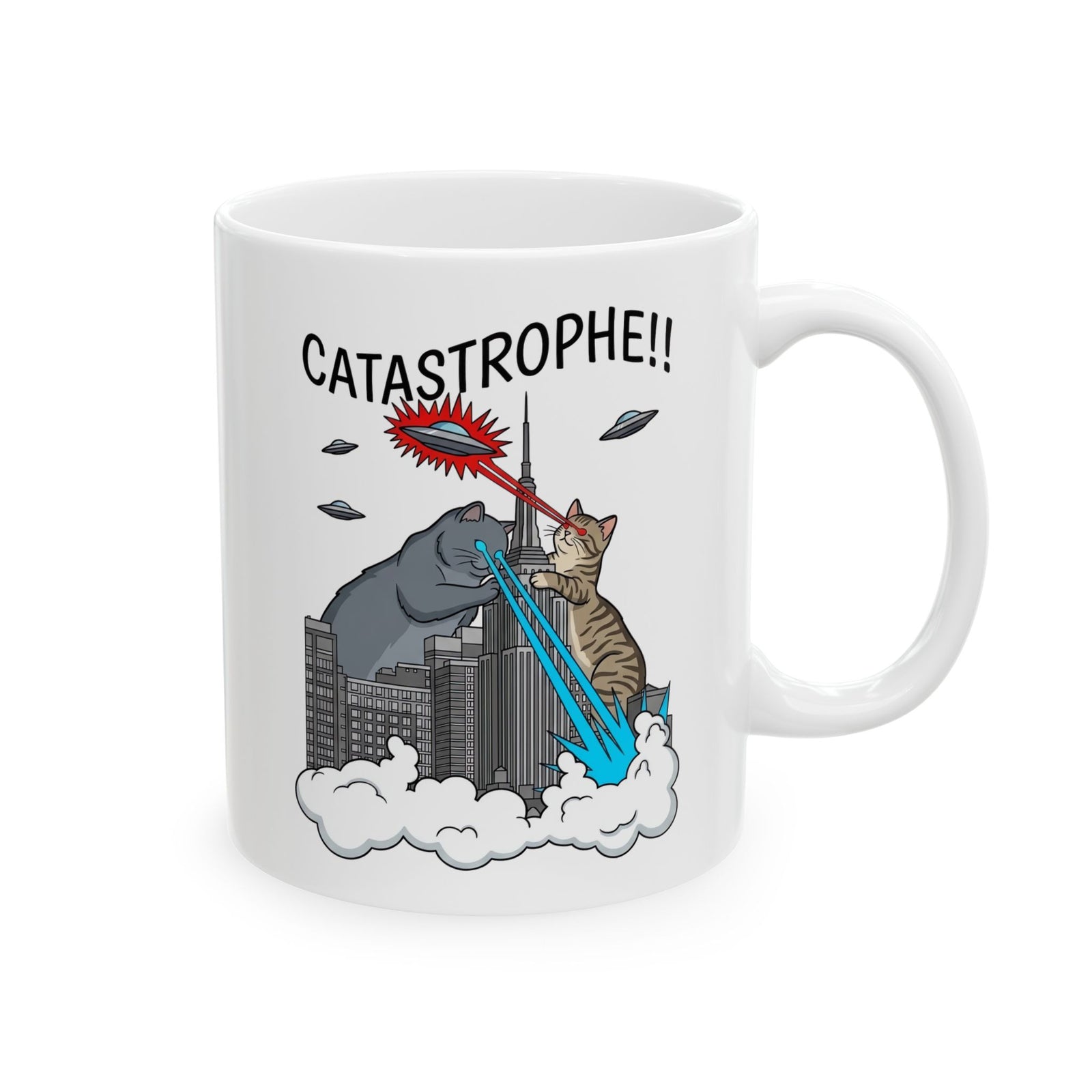 Catastrophe Cat Ceramic Mug