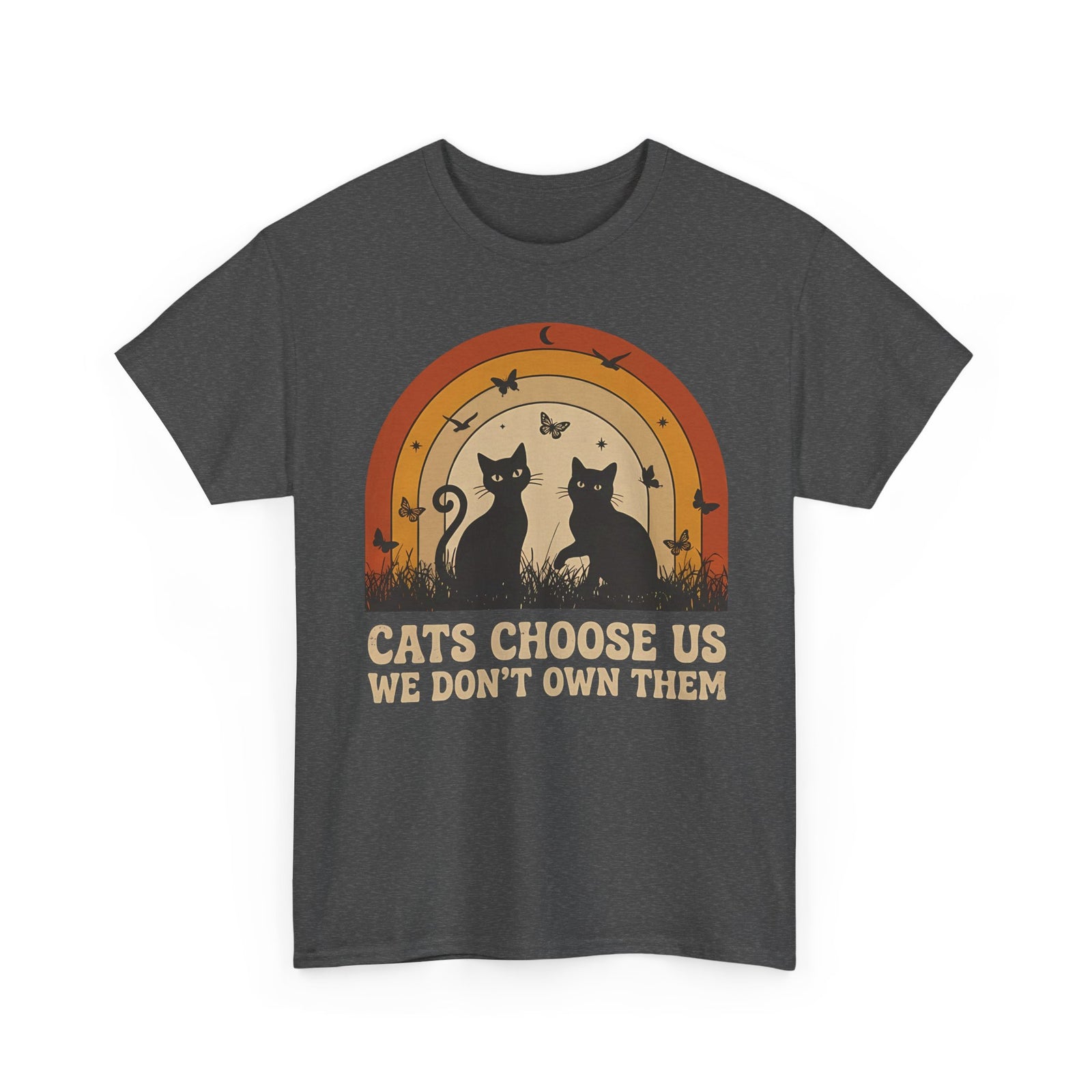 Cats Choose Us Tee — "Cats Choose Us, We Don't Own Them" Cat Lover T‑Shirt