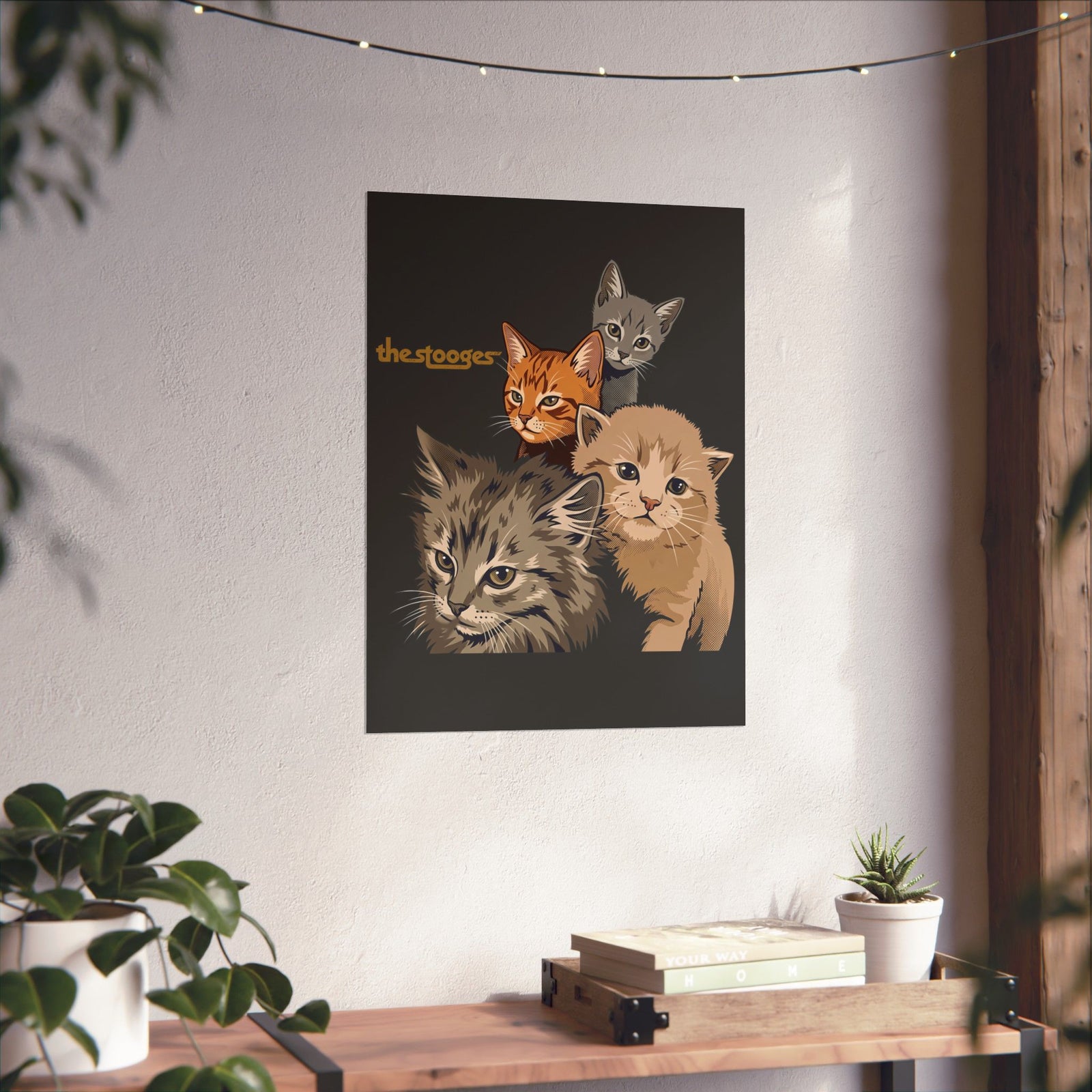 The Stooges Cat Poster