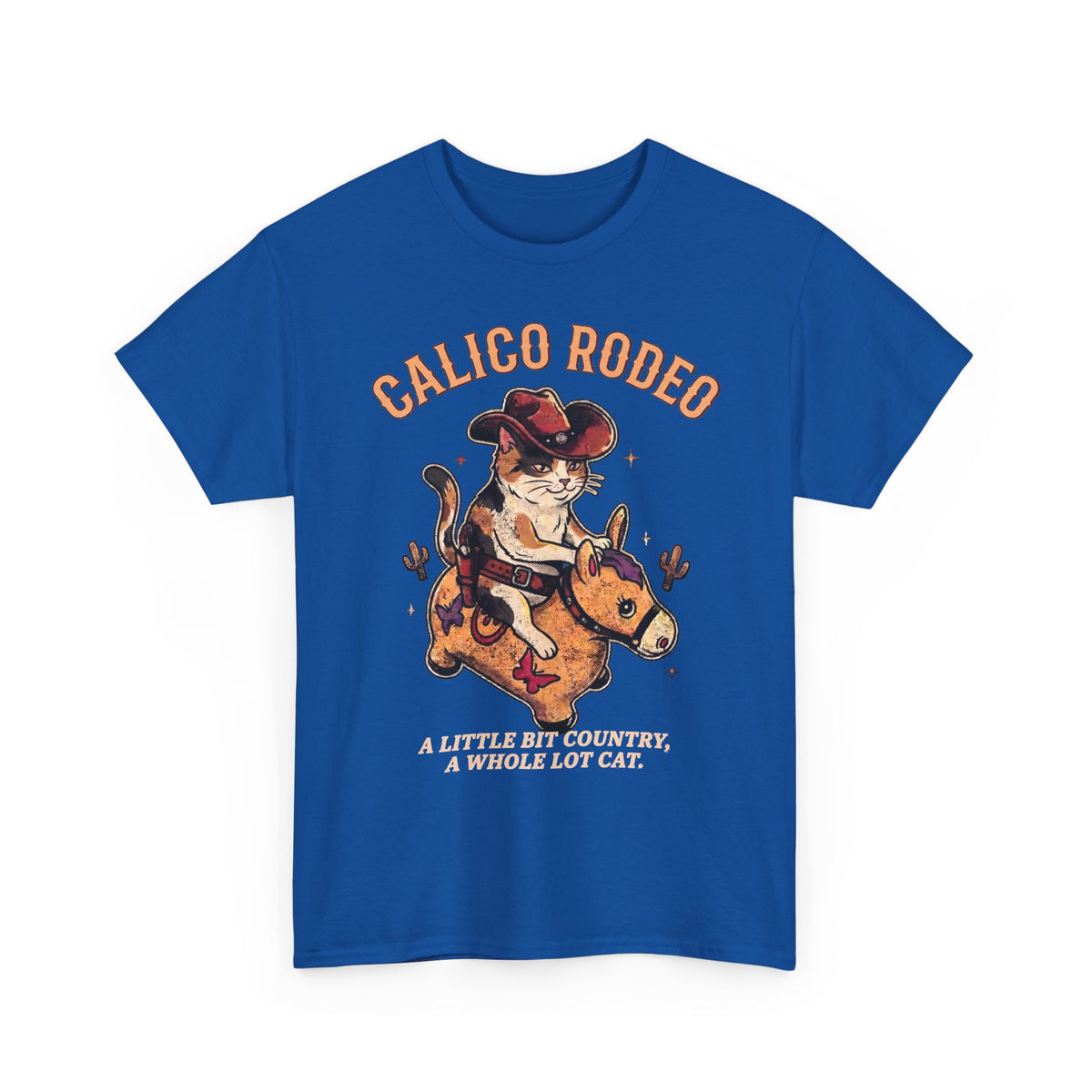 Calico Rodeo Cowgirl Cat Shirt — Funny Country Western Cat T-Shirt