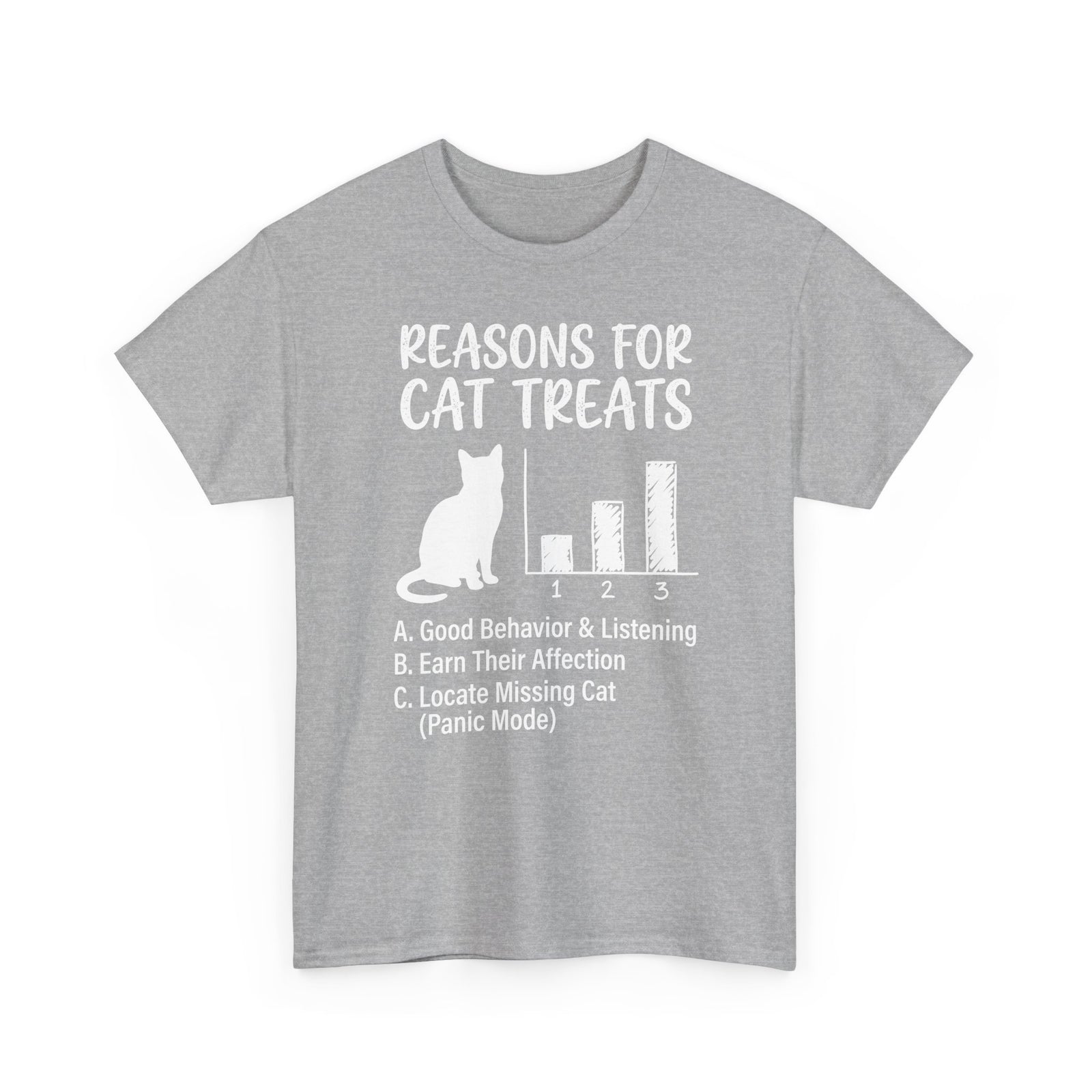 Reasons For Cat Treats T-Shirt — Cute Cat Lover Tee