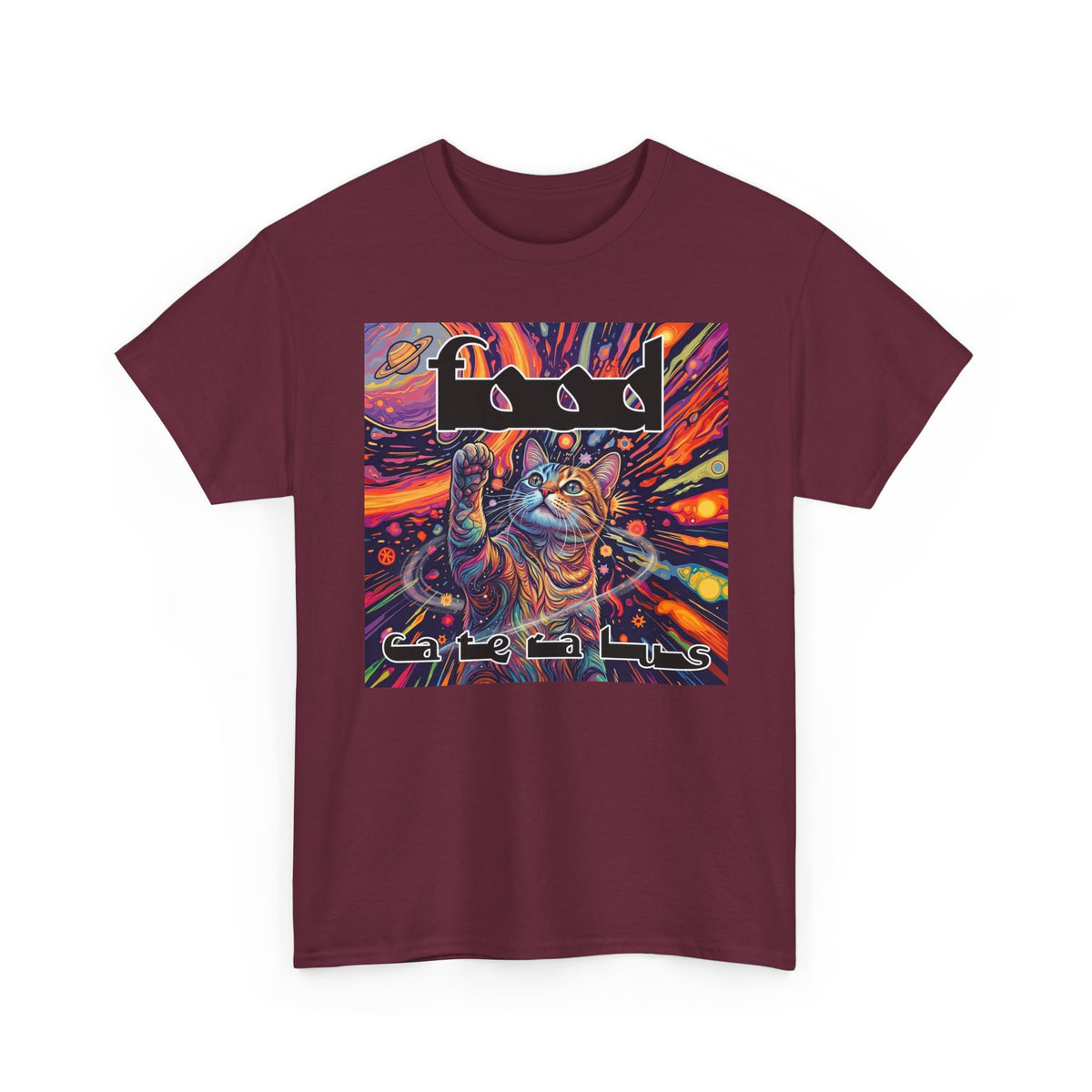 Funny Progressive Metal Cat T-Shirt — Progressive Metal Band Cat Graphic Tee