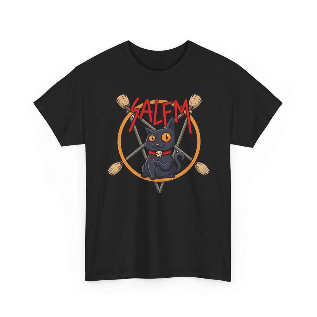 Salem Black Cat T-Shirt — Spooky Vintage Cat Tee