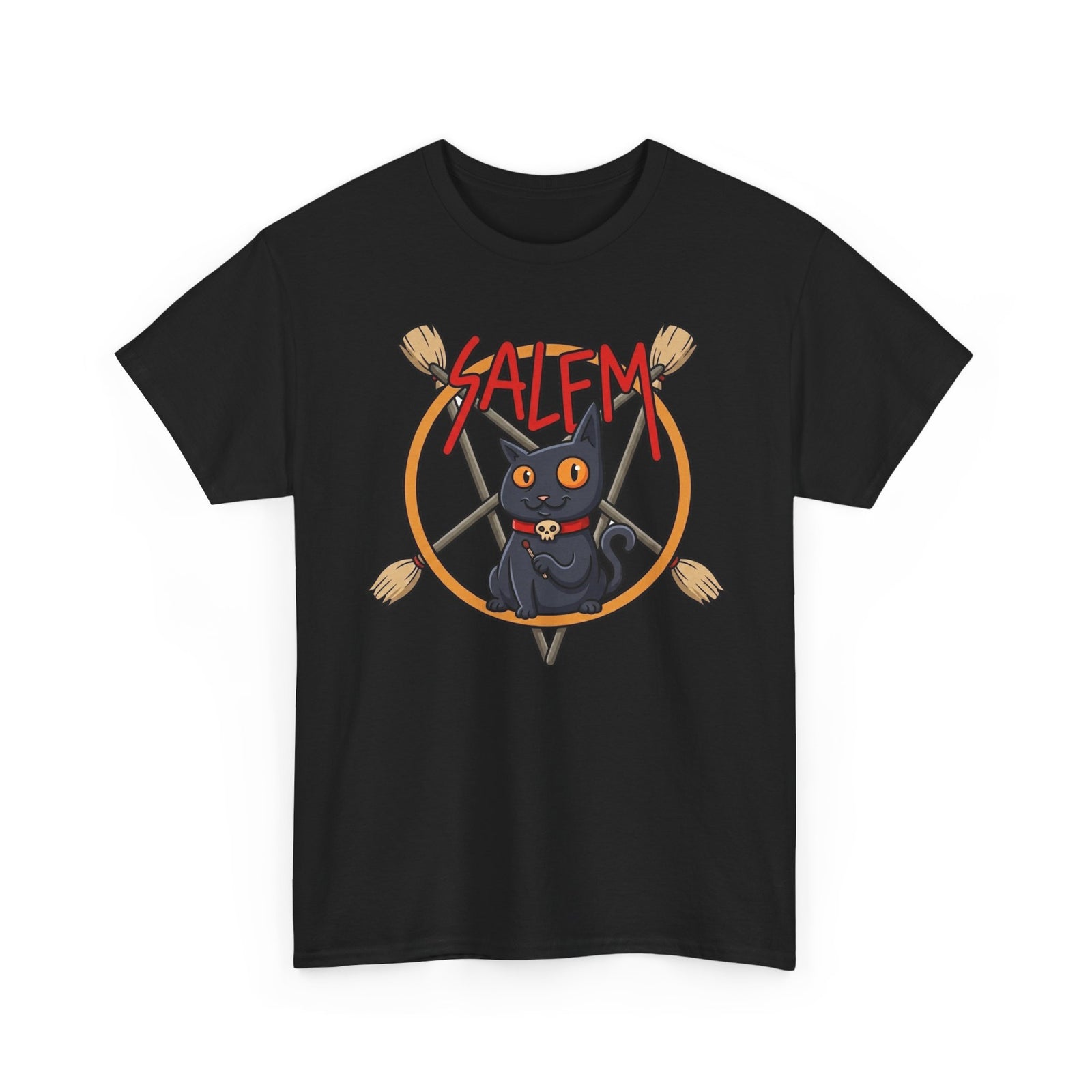 Salem Black Cat T-Shirt — Spooky Vintage Cat Tee