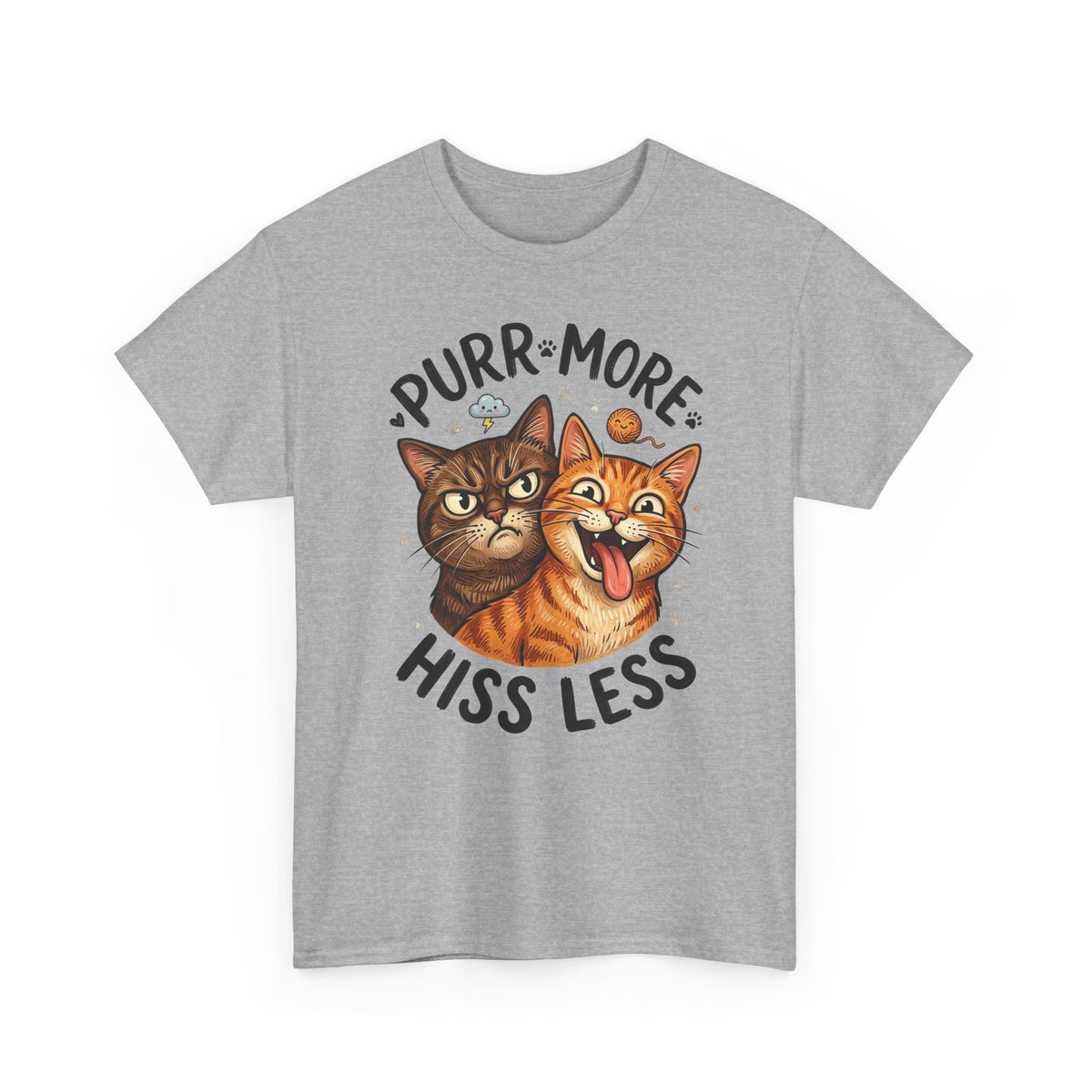 Purr More Hiss Less Cat T-Shirt