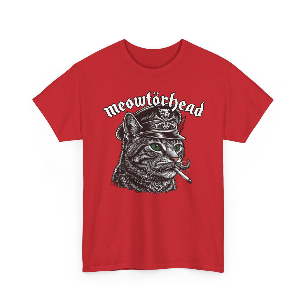 Meowtörhead Cat Band Tee — Retro Rock Cat Graphic T-Shirt