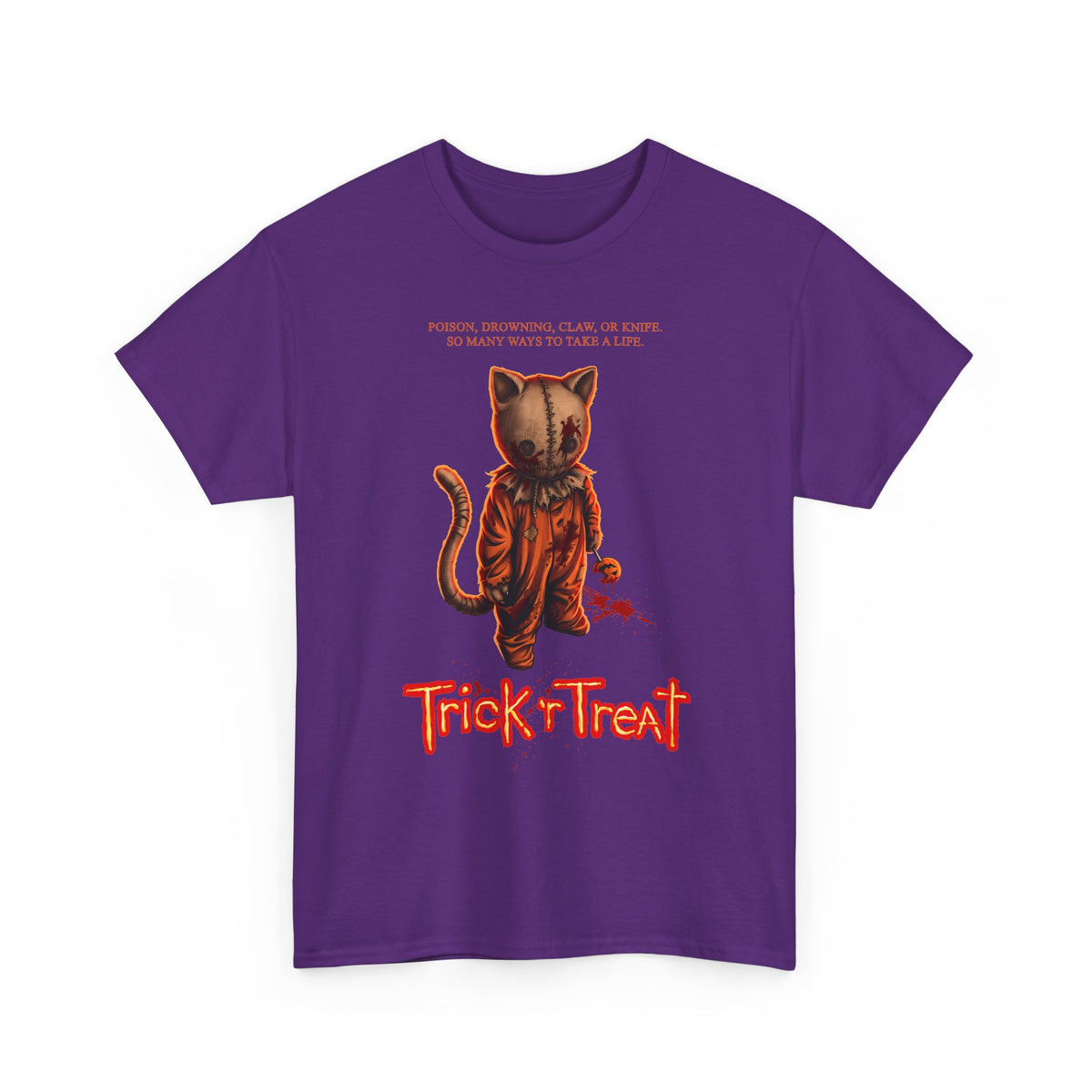 Trick 'r Treat Sam Cat T-Shirt — Horror Movie Sam Feline Graphic Tee