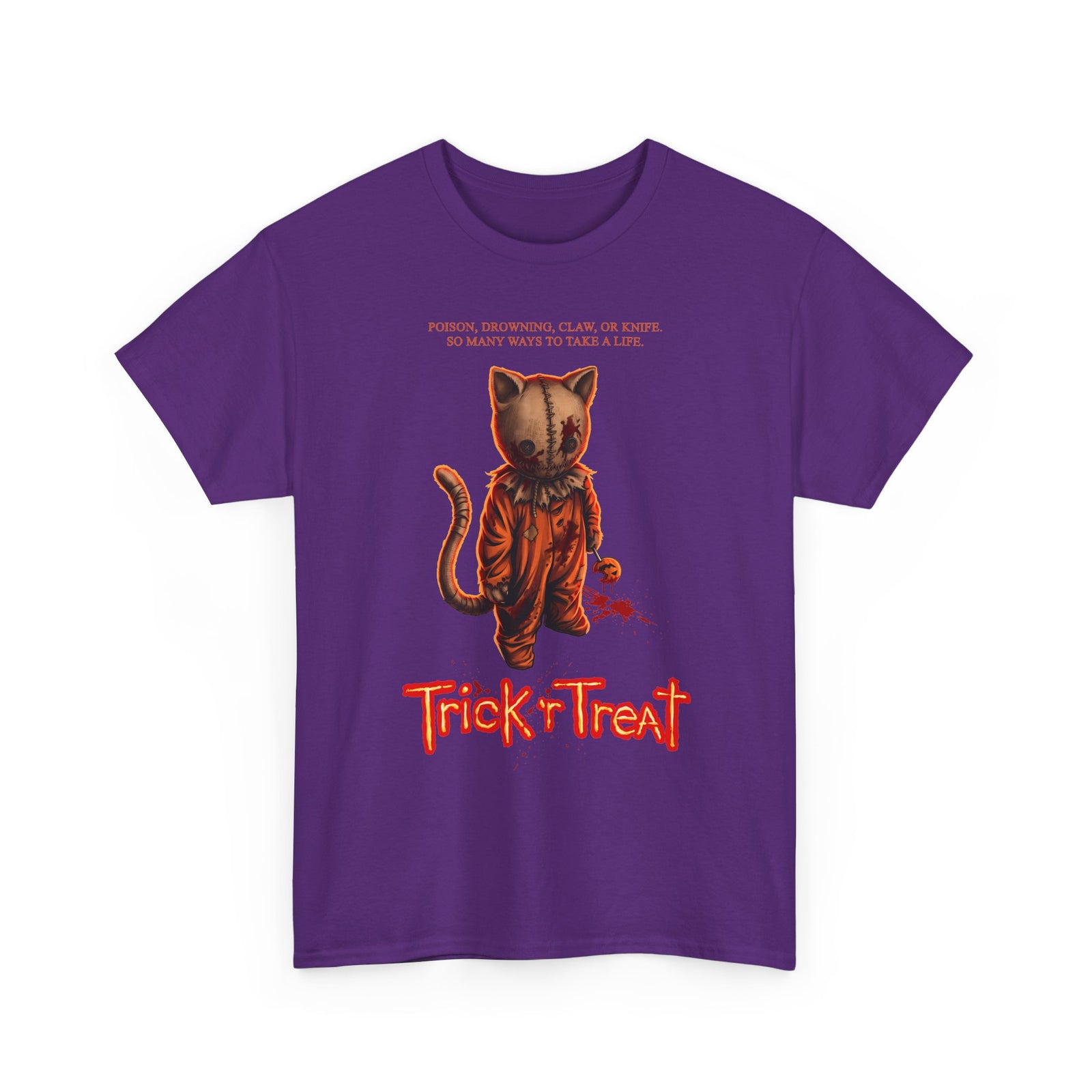 Trick 'r Treat Sam Cat T-Shirt — Horror Movie Sam Feline Graphic Tee