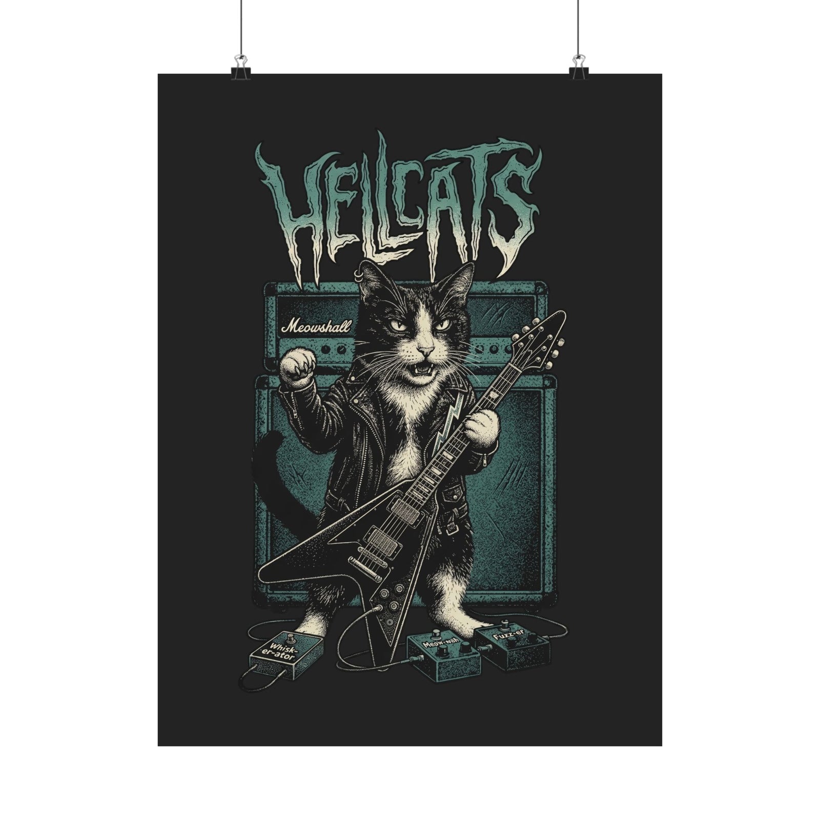 Hellcats Cat Rock Poster