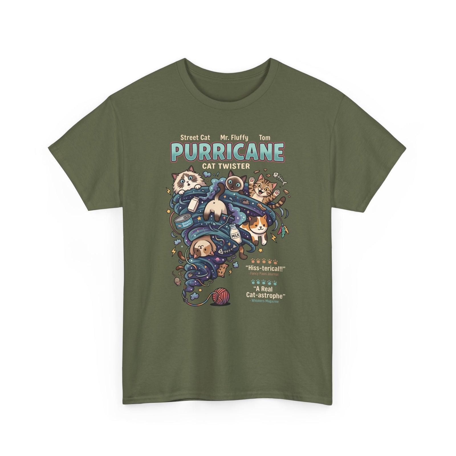 Purricane Funny Cat T-Shirt