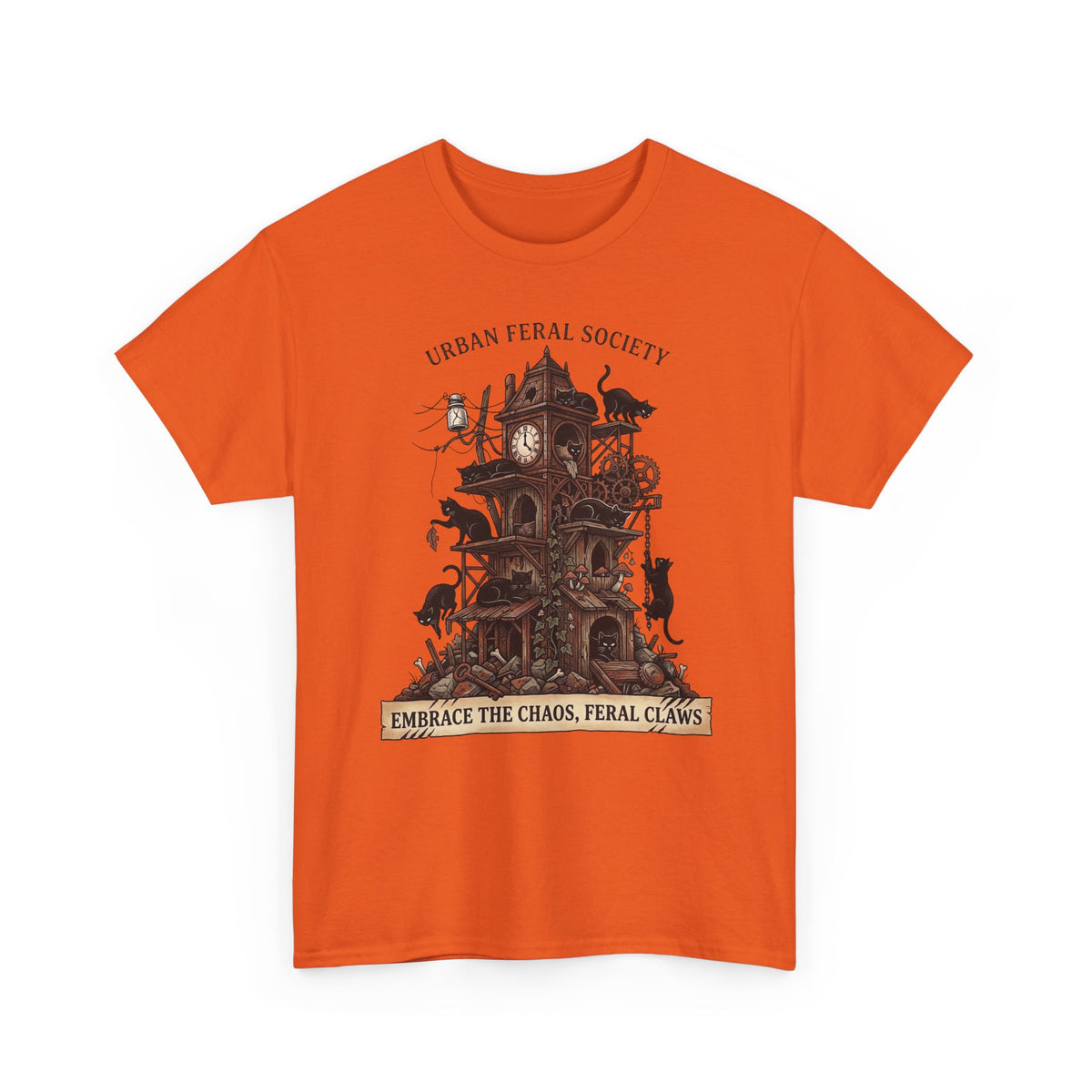 Black Cats Urban Feral Society T-Shirt