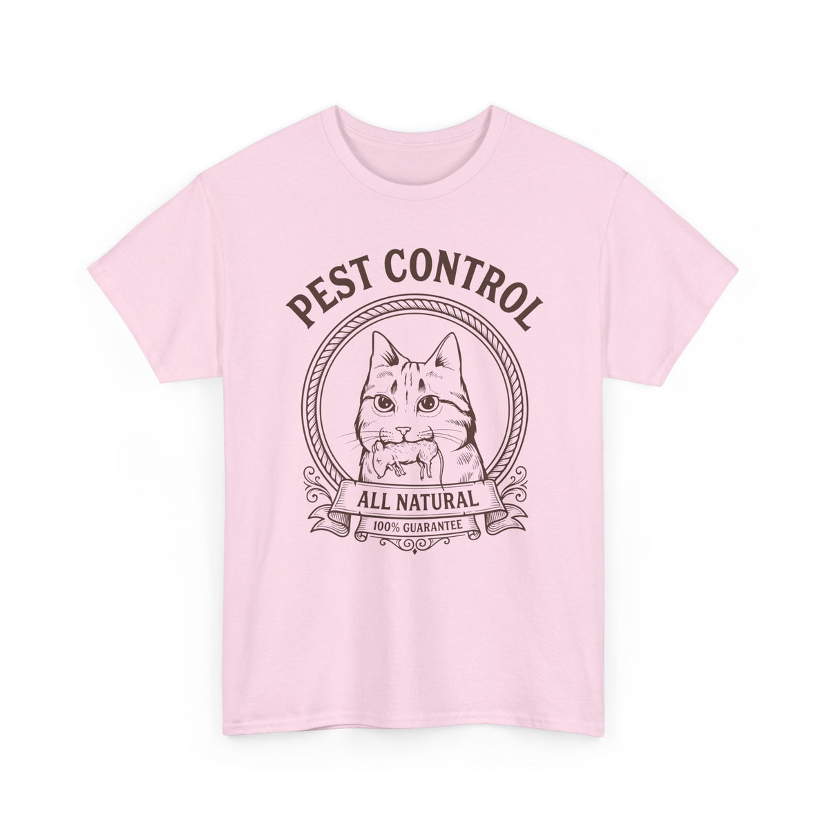 All Natural Pest Control – Funny Cat T-Shirt