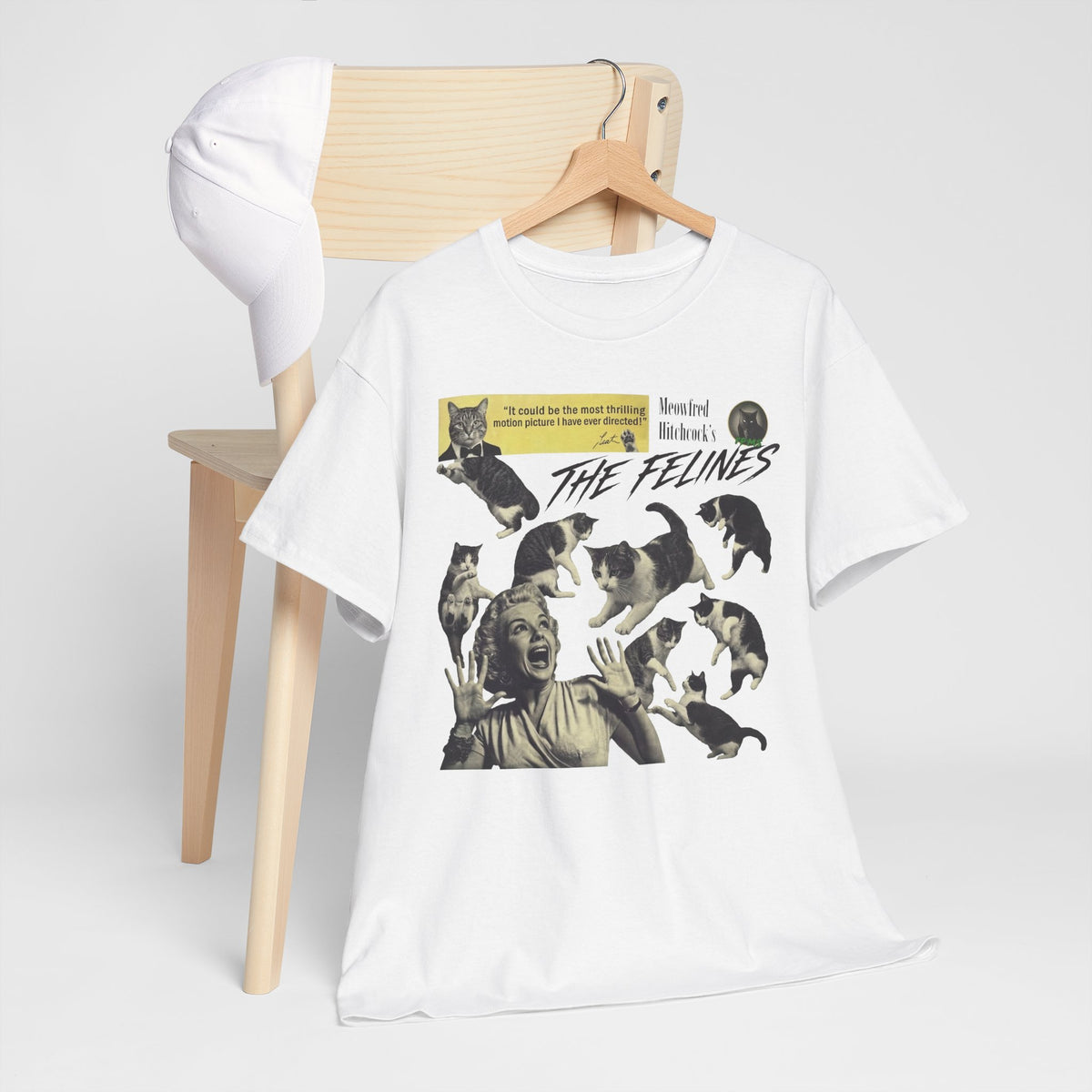 Retro Felines T-Shirt — Vintage Cat Graphic Tee
