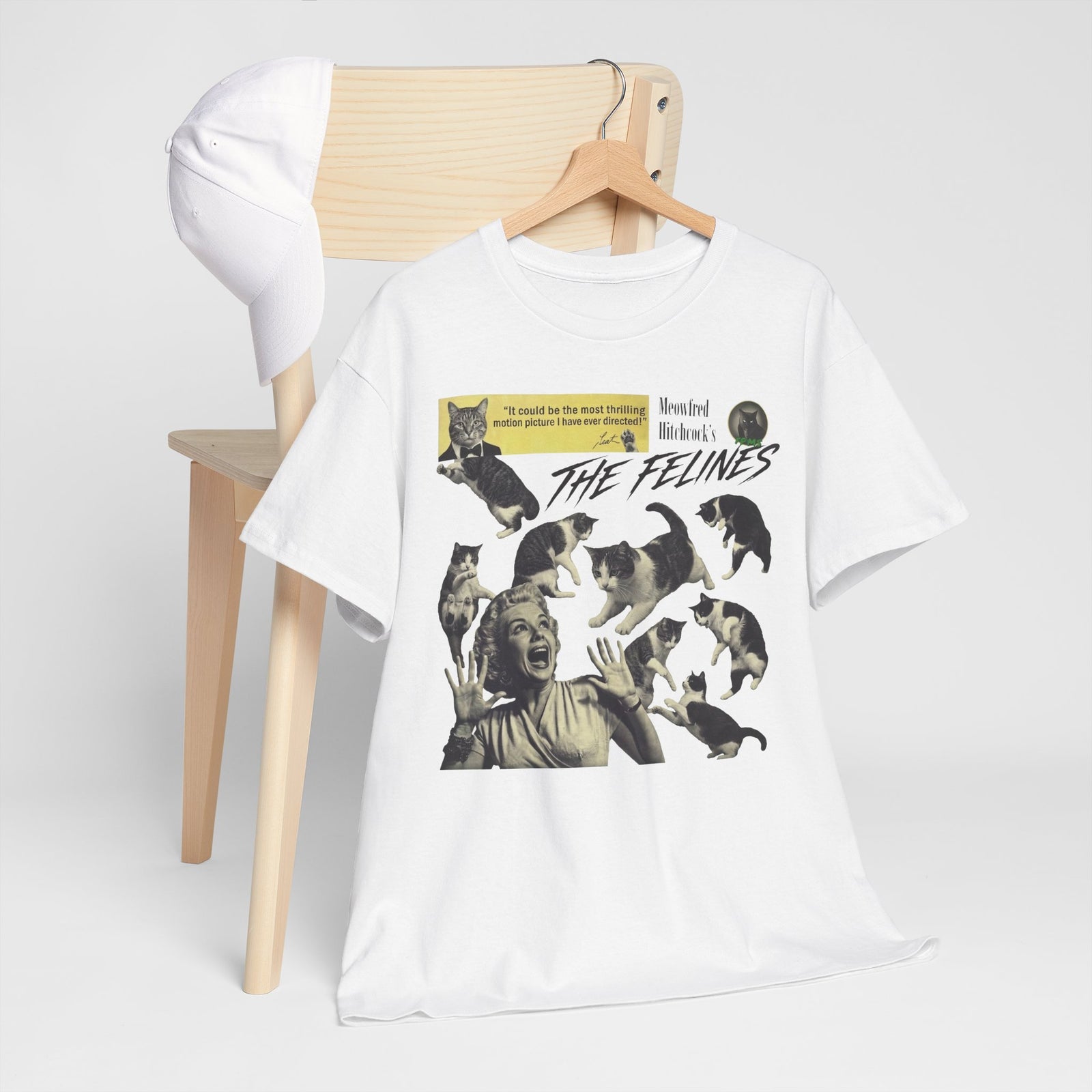 Retro Felines T-Shirt — Vintage Cat Graphic Tee