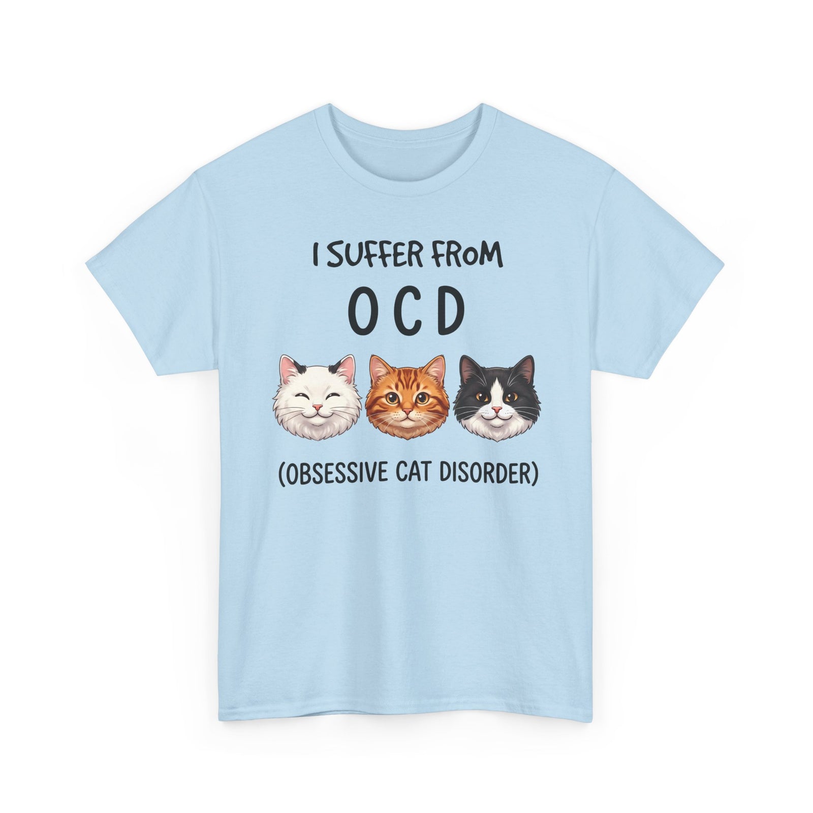 I Suffer From OCD Obsessive Cat Disorder T-Shirt — Funny Pet Lover Tee