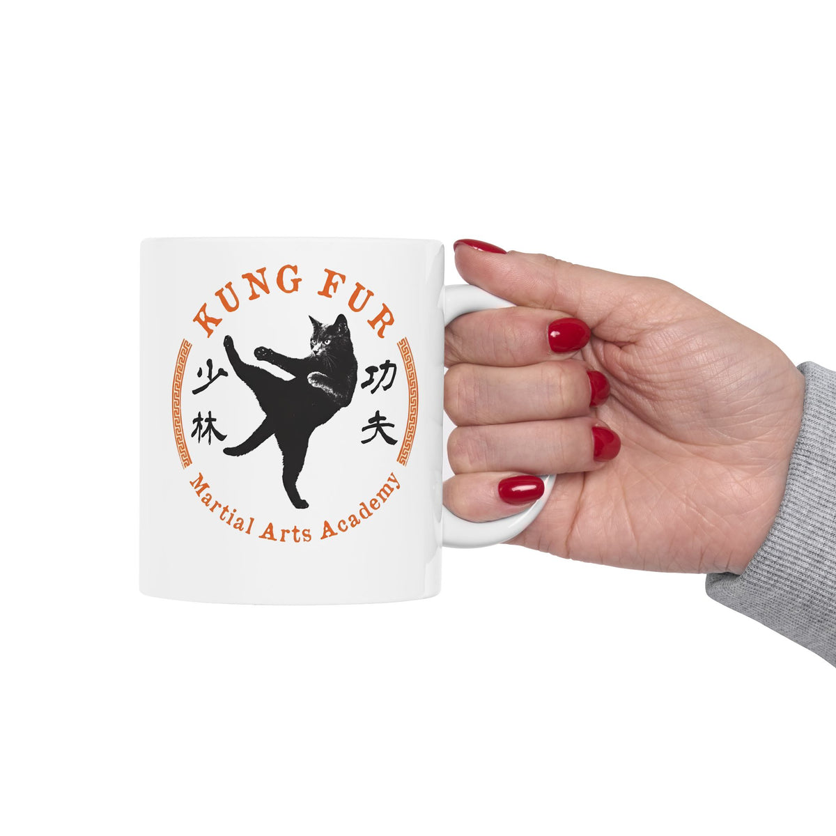 Kung Fur Cat Ceramic Mug