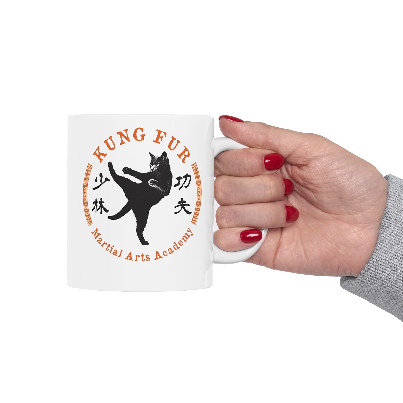 Kung Fur Cat Ceramic Mug