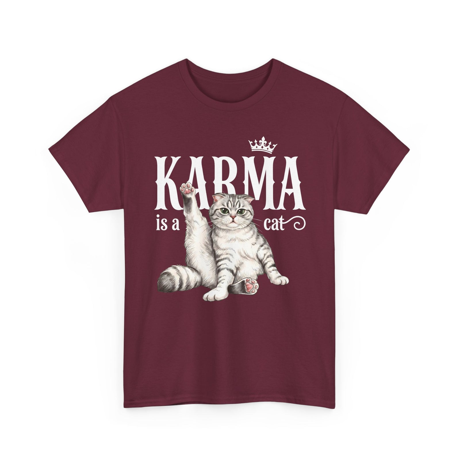 "Karma is a Cat" Funny Sassy Feline T-Shirt