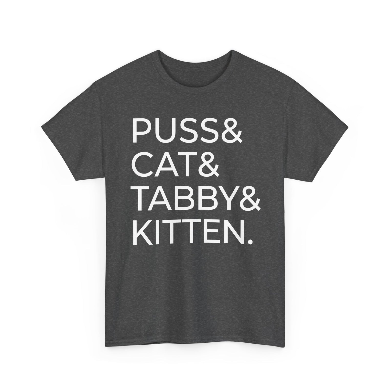 Puss and Kitten Cat Tee — Cute Tabby Cat Graphic T-Shirt