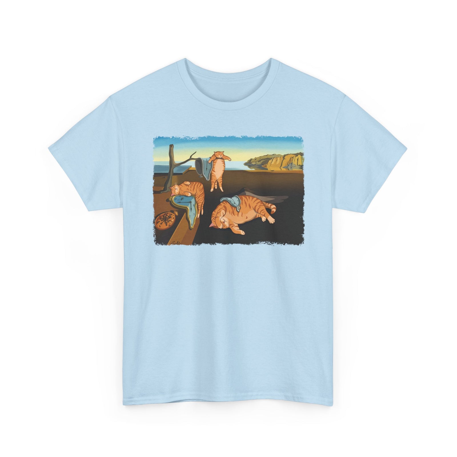 The Purrsistence of Memory T-Shirt — Surreal Cat Art Tee