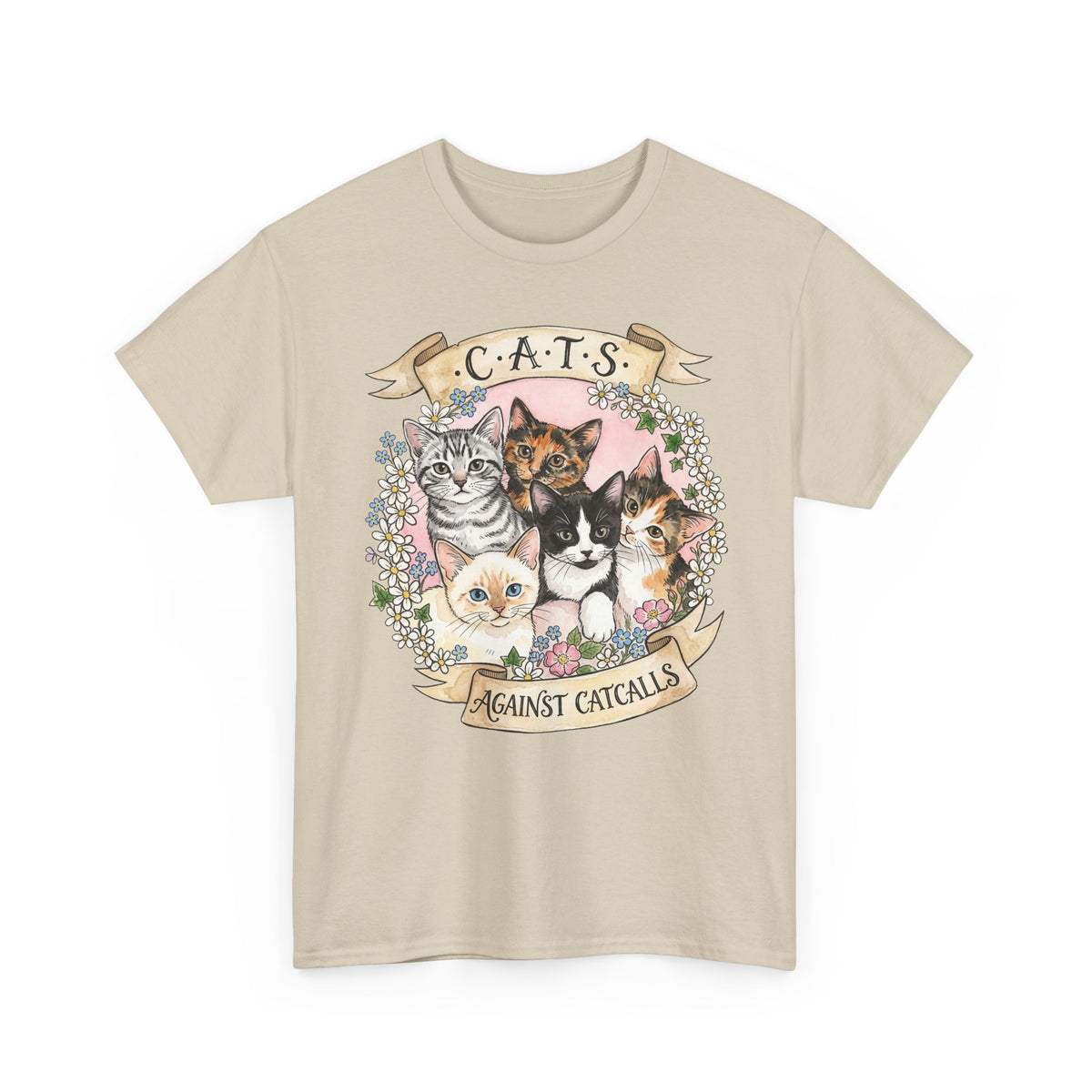 Cat Against Catcalls T-Shirt — Feminist Anti-Harassment Tee