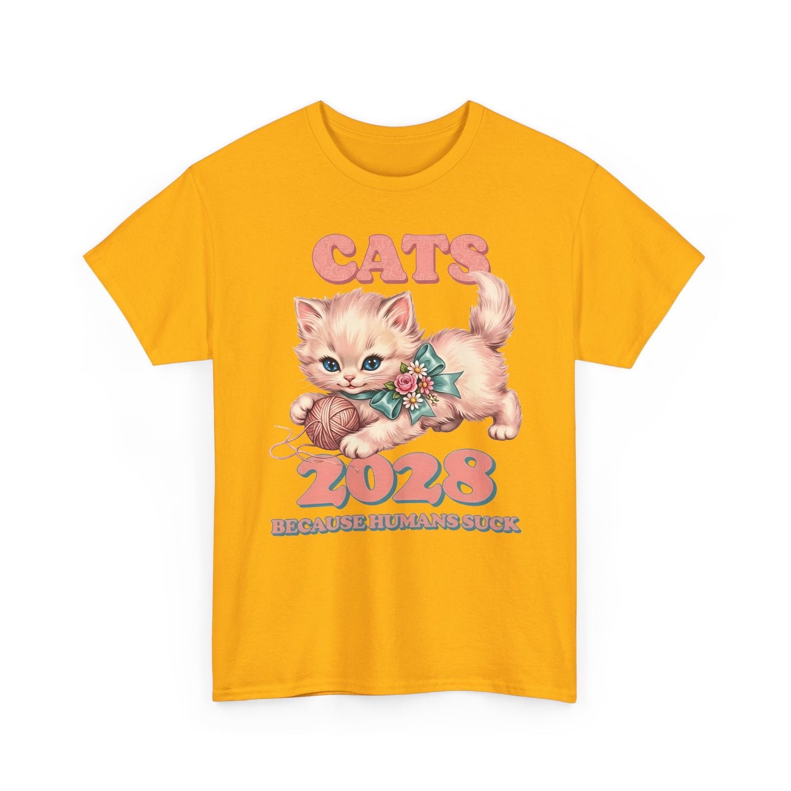 Vote for Cats T-Shirt  Funny Cat Political Tee