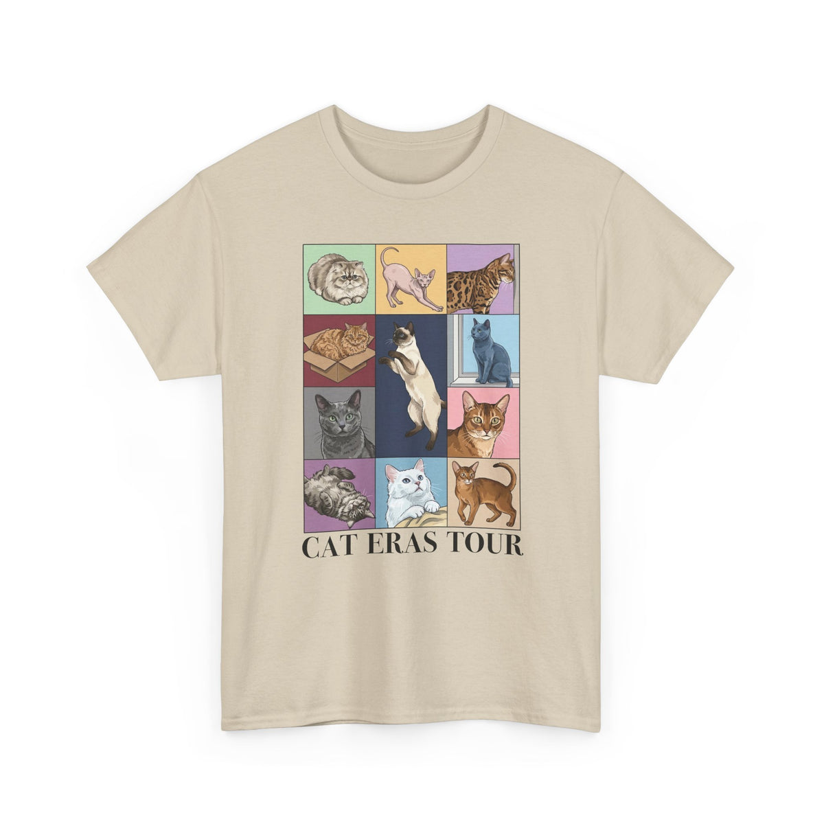 Cat Eras Tour T-Shirt — Retro Band Tee for Cat Lovers