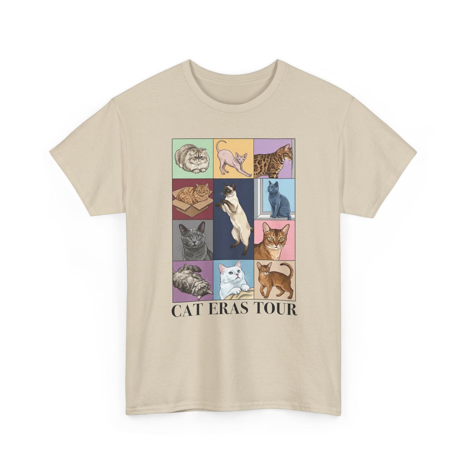 Cat Eras Tour T-Shirt — Retro Band Tee for Cat Lovers