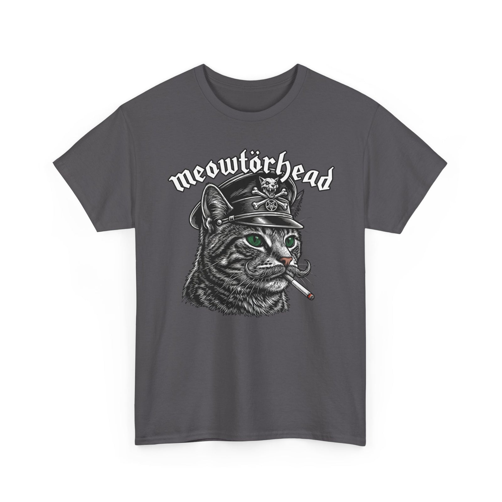 Meowtörhead Cat Band Tee — Retro Rock Cat Graphic T-Shirt