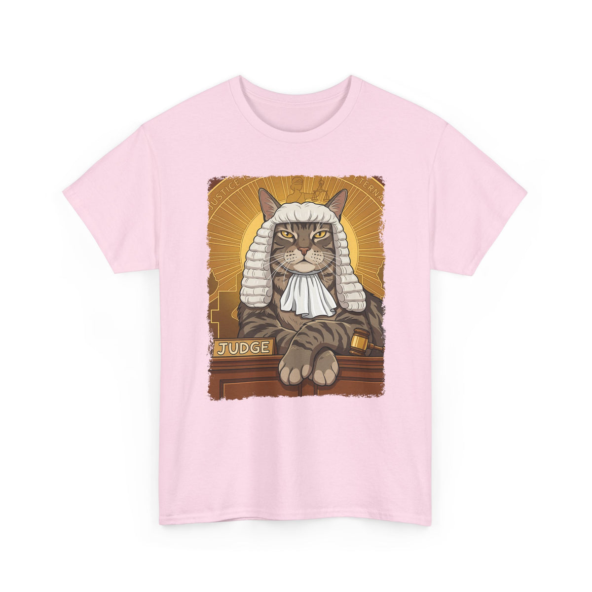 Cat Judge T-Shirt  Funny Cat Lawyer / Judge Graphic Tee