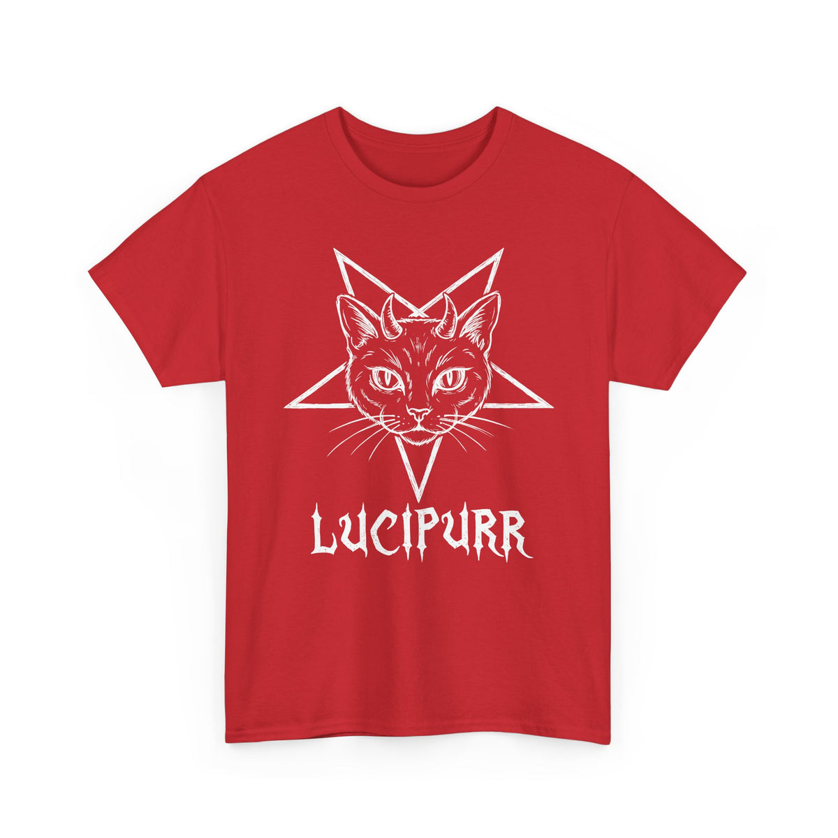 Lucipurr Lucifer Cat T-Shirt — Gothic Cat Tee
