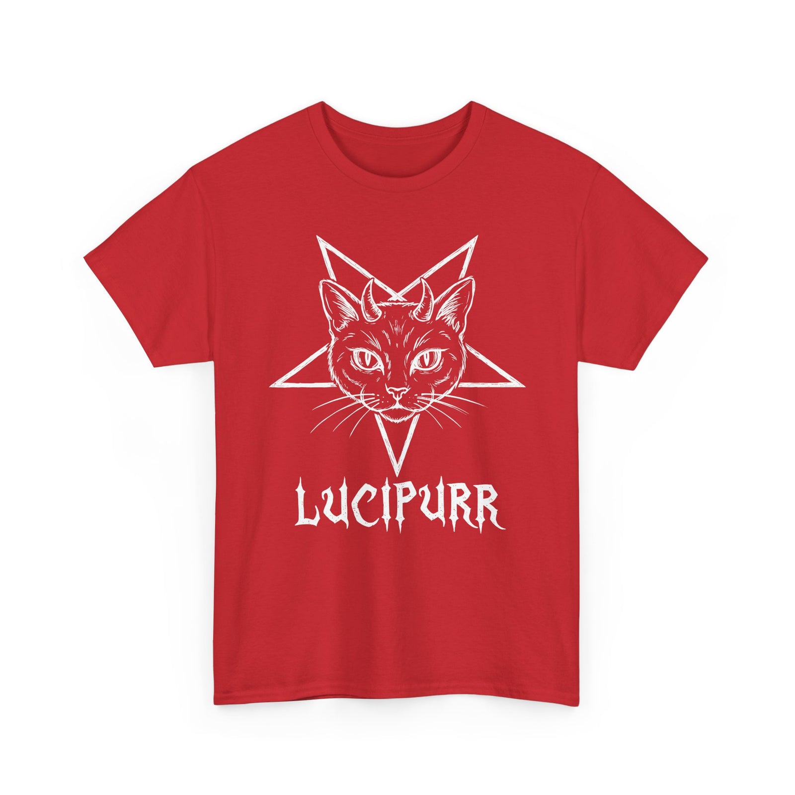 Lucipurr Lucifer Cat T-Shirt — Gothic Cat Tee