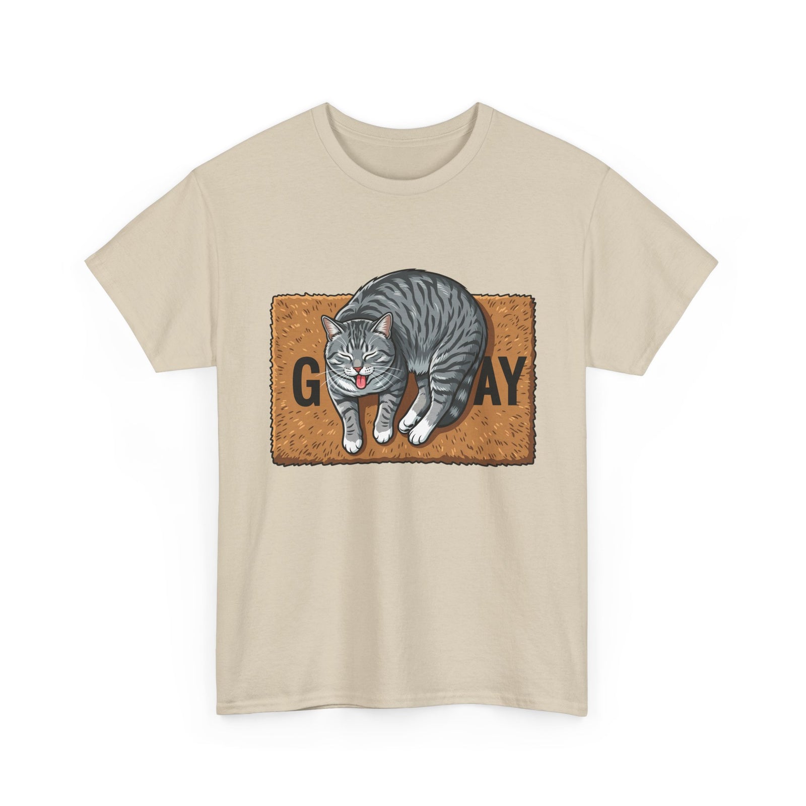 Copy of Basic Human Needs Orange Cat T-Shirt — Funny Sarcastic Tabby Tee