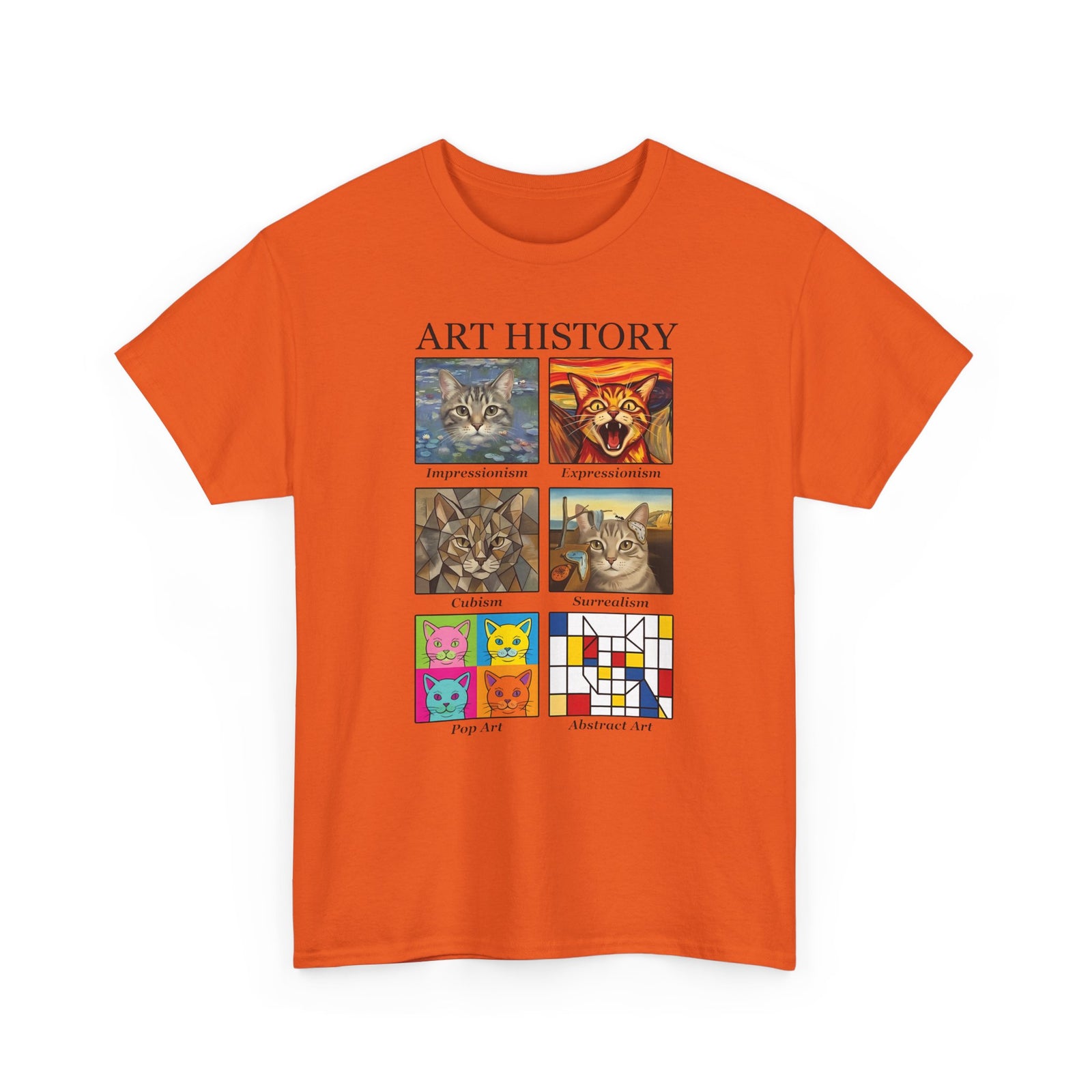 Cats in Masterpieces T-Shirt — Artistic Cat Painting Tee